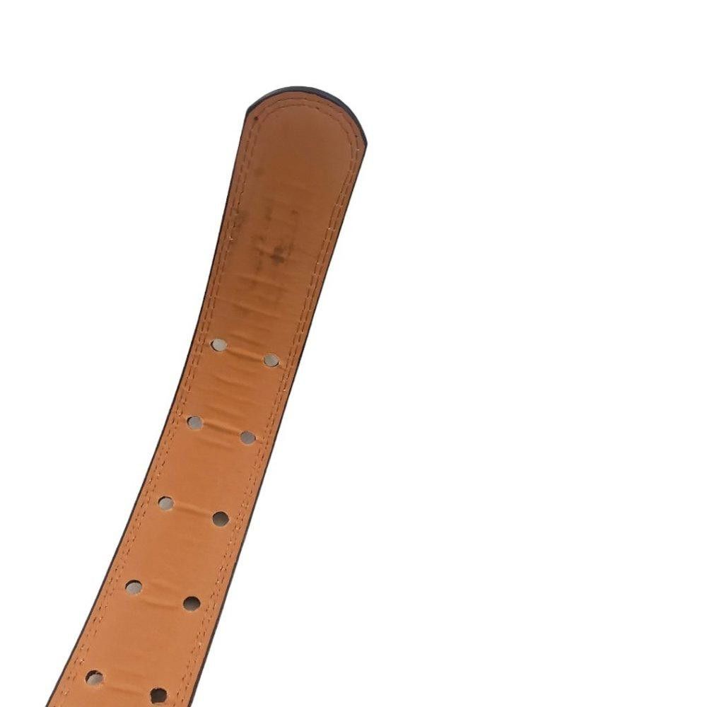 Designer Men's Double Prong Belt Size 38-40" Size ONE SIZE - 6 Thumbnail