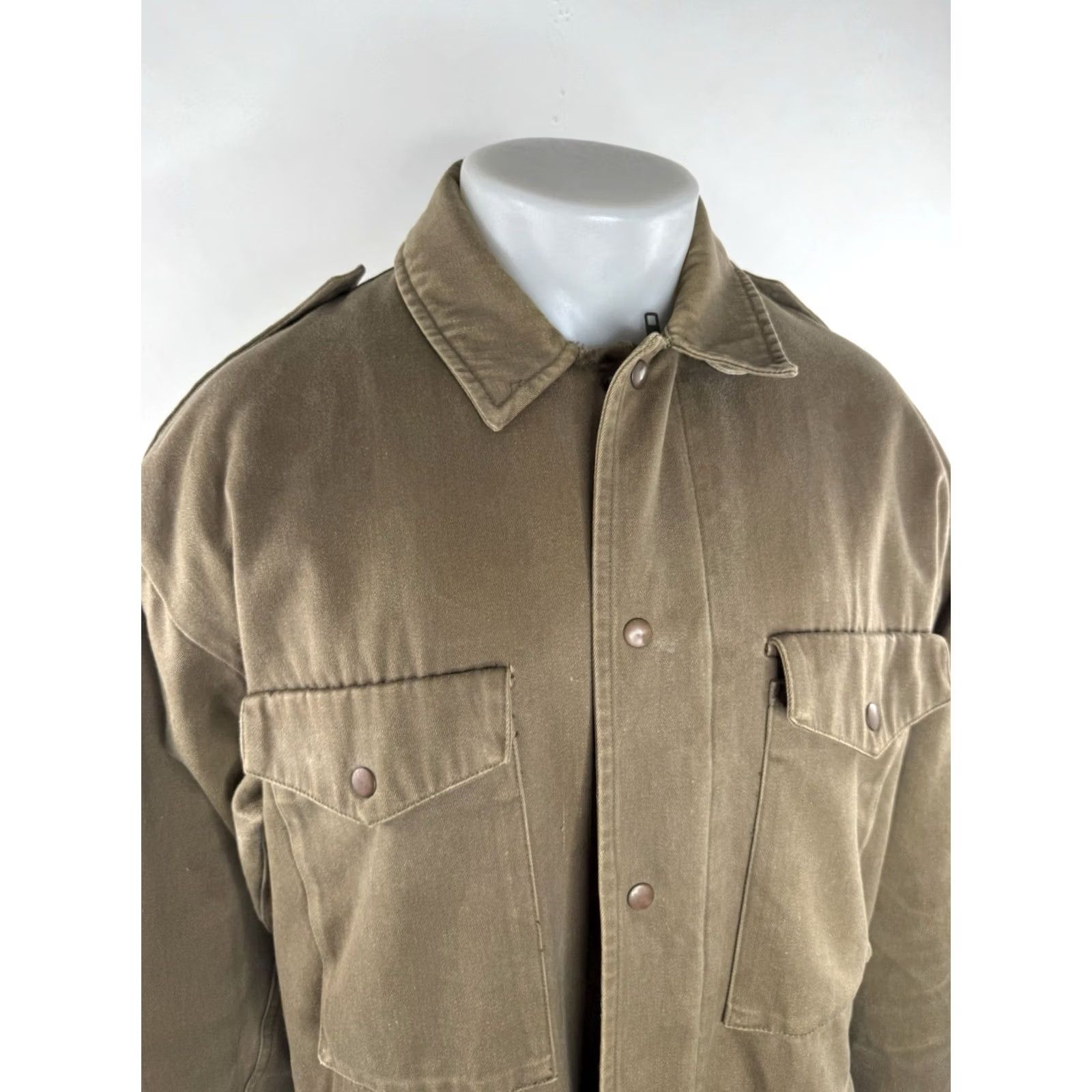 Banana Republic BANANA REPUBLIC Jacket Safari XL Olive Brown HK Vintage Men XL Shirt Outer Shell Cotton Size US XL / EU 56 / 4 - 2 Thumbnail