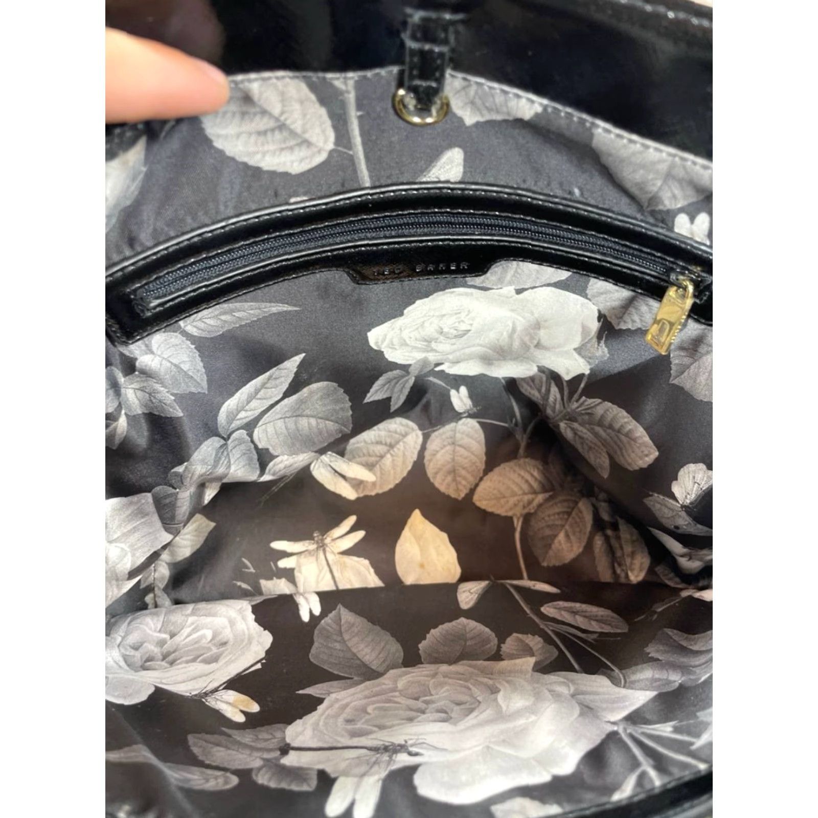 Ted Baker Ted Baker Bags Womens Brown Black Large Tote Inner Zip Pocket Double Handle Strap Size ONE SIZE - 6 Thumbnail