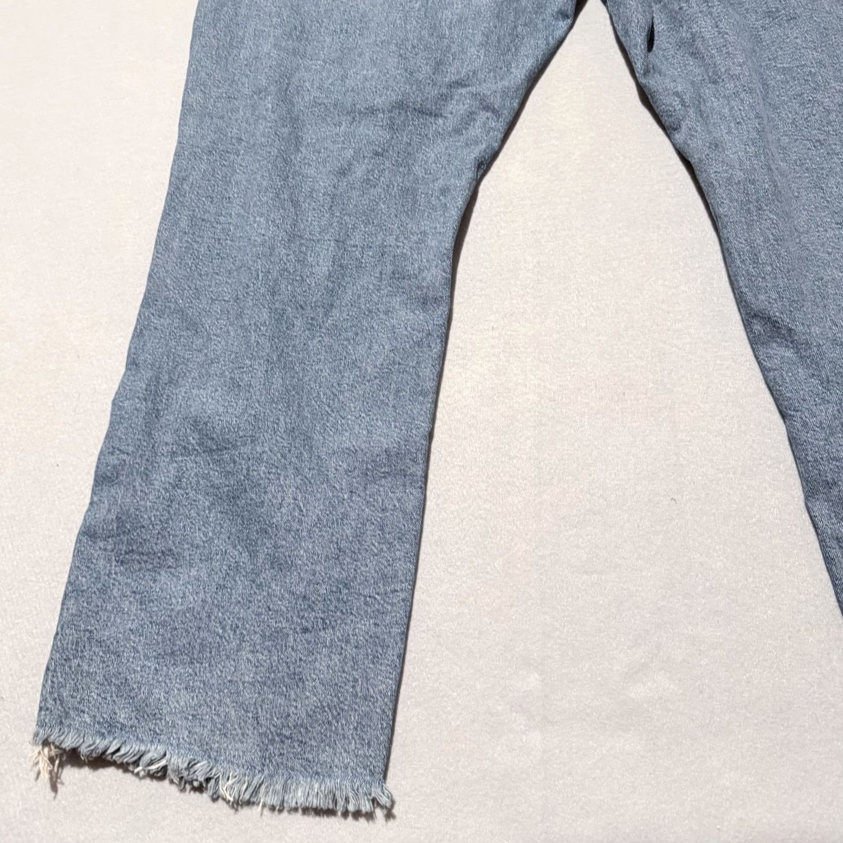 Forever 21 Forever 21 Ex-Boyfriend Jeans Women's Blue Denim Distressed Frayed Zip Fly 18 Jeans Womens Boys Girls Mens Size 40" / US 18 - 7 Thumbnail
