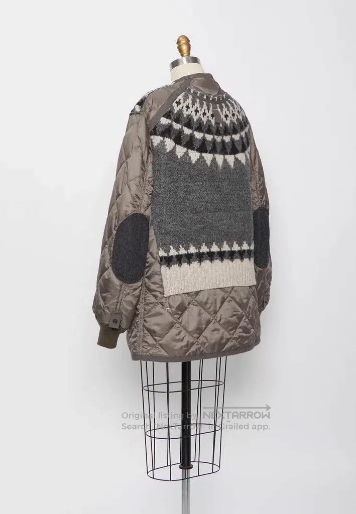 Junya Watanabe JUNYA WATANABE Knitted quilted jacket Size S / US 4 / IT 40 - 2 Thumbnail