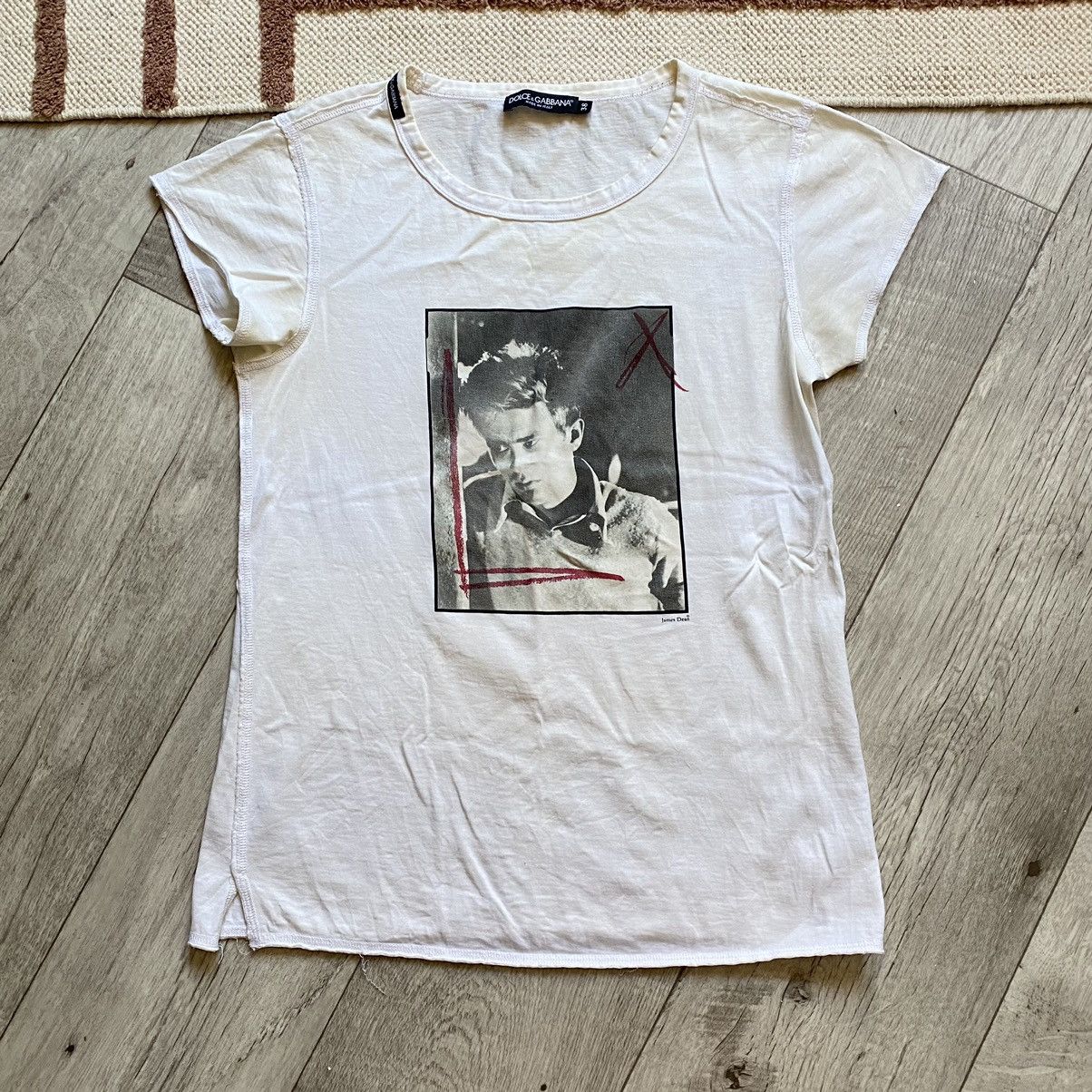 Dolce & Gabbana DOLCE AND GABBANA JAMES DEAN PHOTO PRINT T
