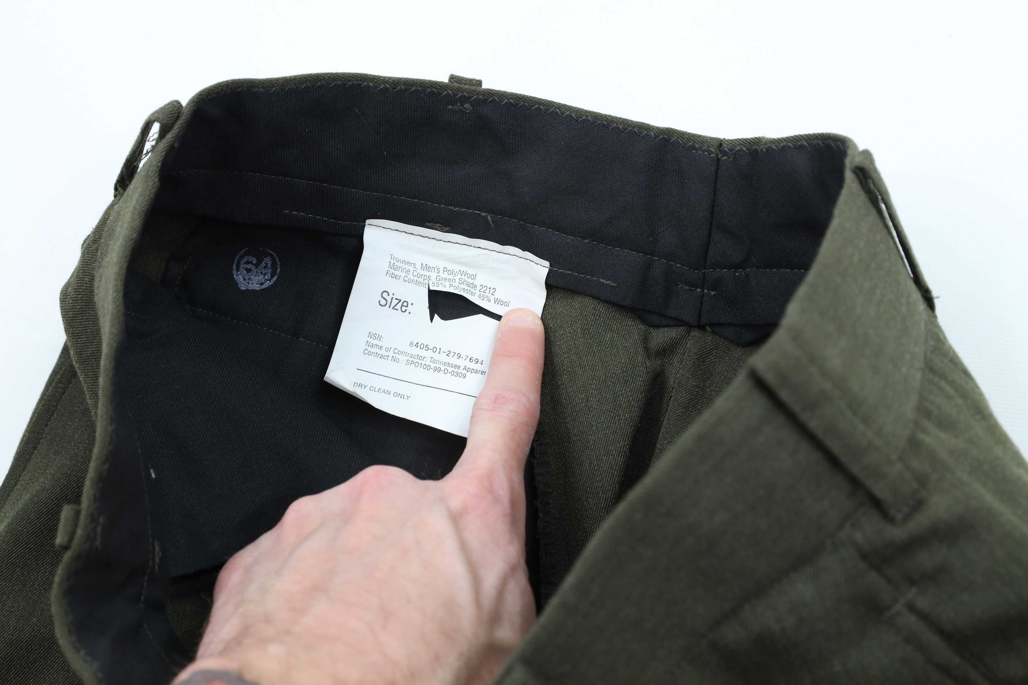 Vintage Vintage 90s US Military Corps Trousers Pants Green USA Size US 30 / EU 46 - 6 Thumbnail