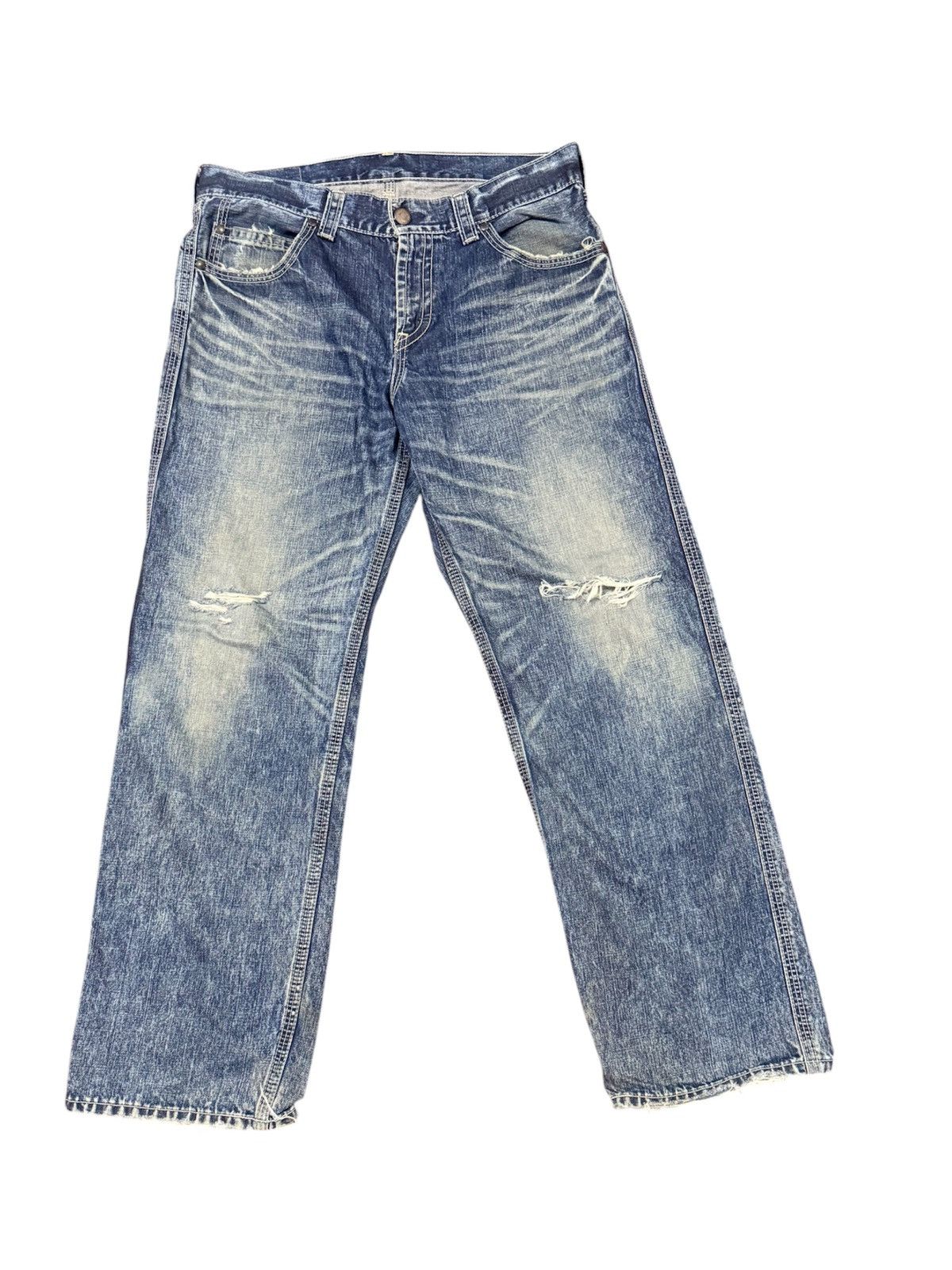 Levi's Levi's Ne:Classic Jeans Back Cinch Strap Distressed Loose Size US 38 / EU 54 - 2 Thumbnail