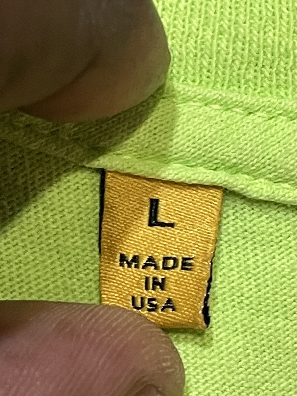 Gallery Dept. Gallery Dept. Souvenir T-shirt Lime Green Size US L / EU 52-54 / 3 - 6 Thumbnail