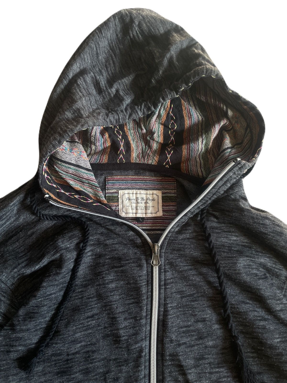 If Six Was Nine 2000s Japanese archive Ethnic Button Zip 3/4 Sleeve Hoodie Size US S / EU 44-46 / 1 - 5 Thumbnail