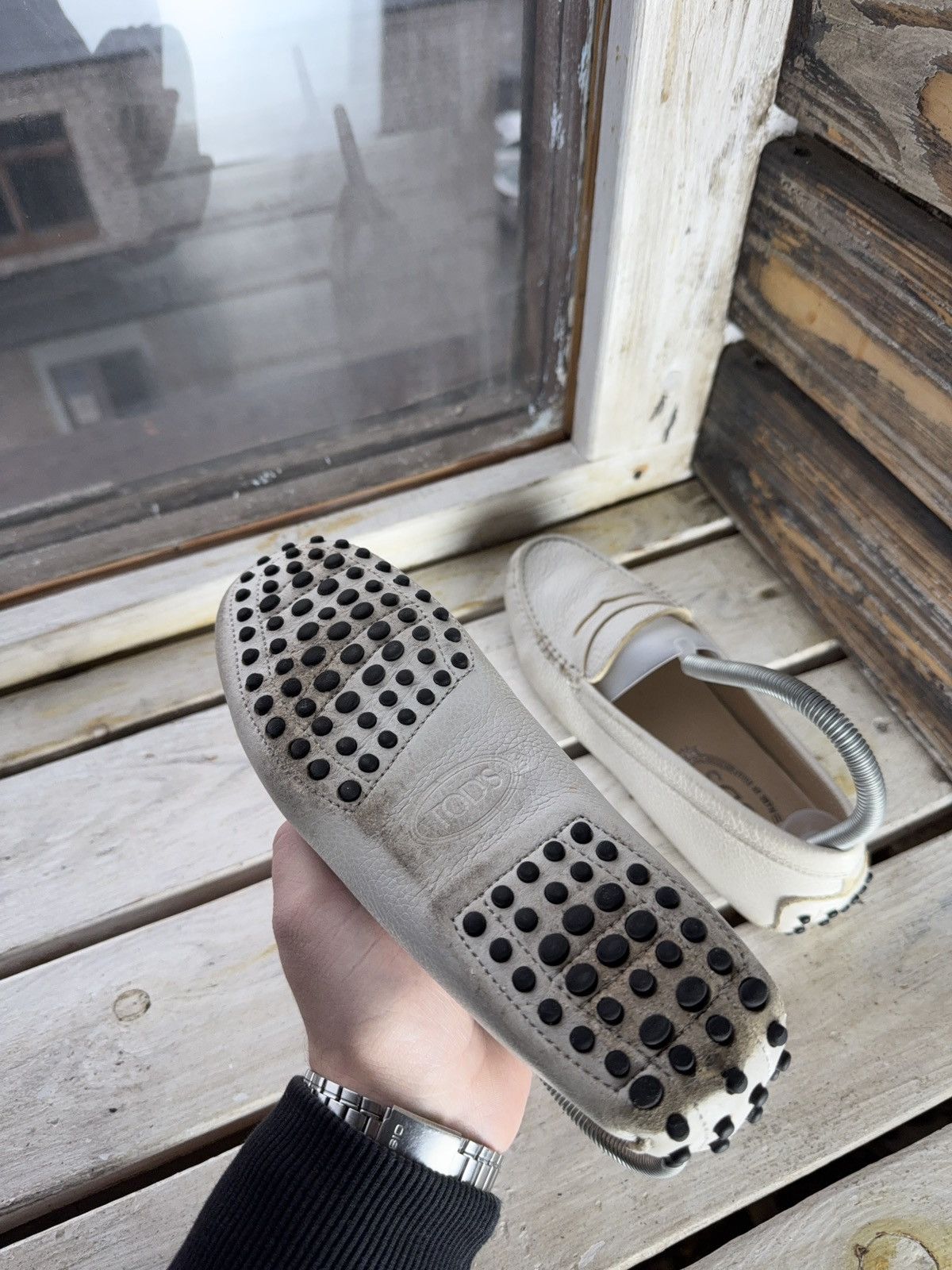 Tod's Tod’s Gommino Pebble Leather Driving Loafers Wmns US6.5 Size US 6.5 / IT 36.5 - 7 Thumbnail