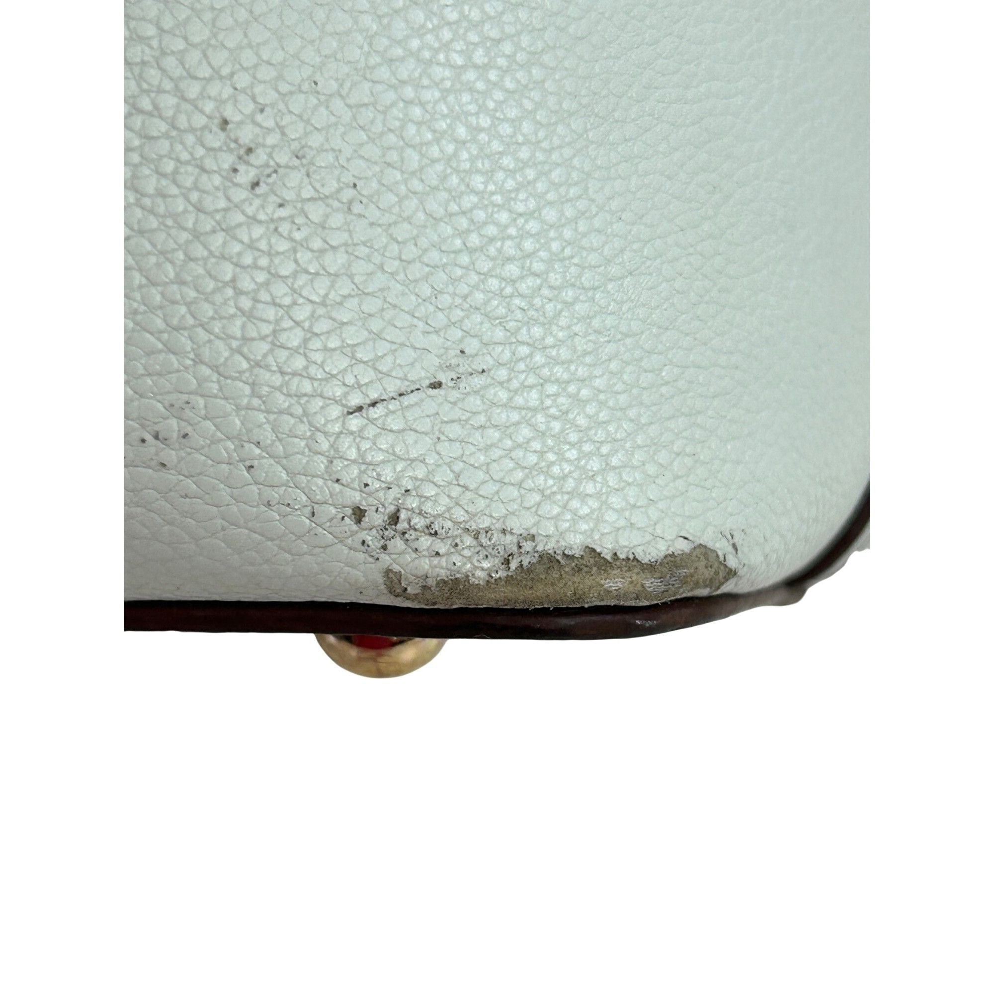 Anne Klein Anne Klein Tote Bag, Wristlet Cream Green Brown Logo Charm D Size ONE SIZE - 14 Thumbnail