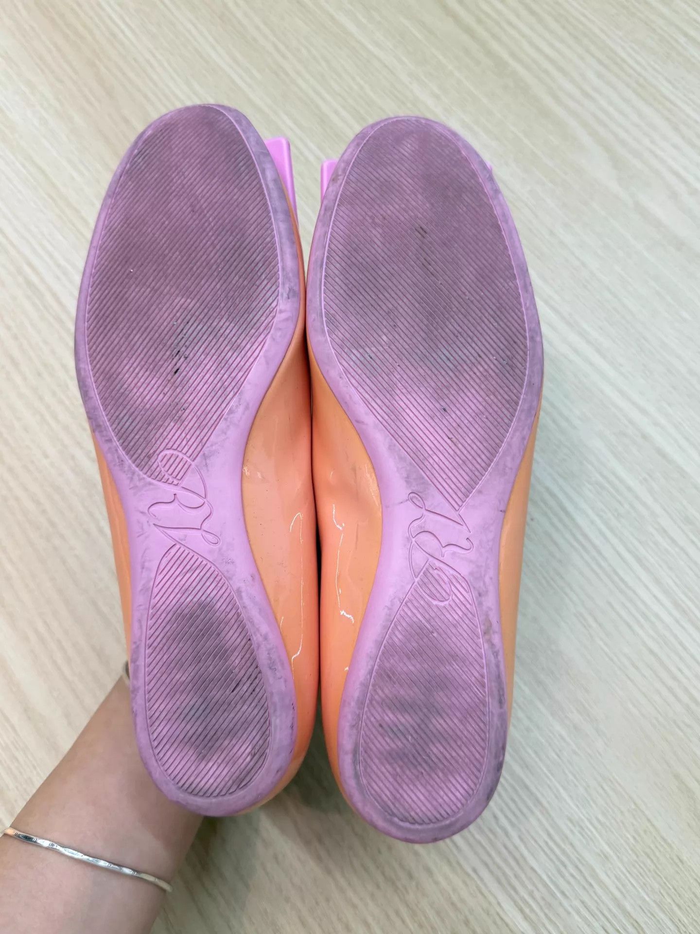 Roger Vivier Roger Vivier Pink Square Buckle Flats 37.5 New Size US 7 / IT 37 - 6 Thumbnail