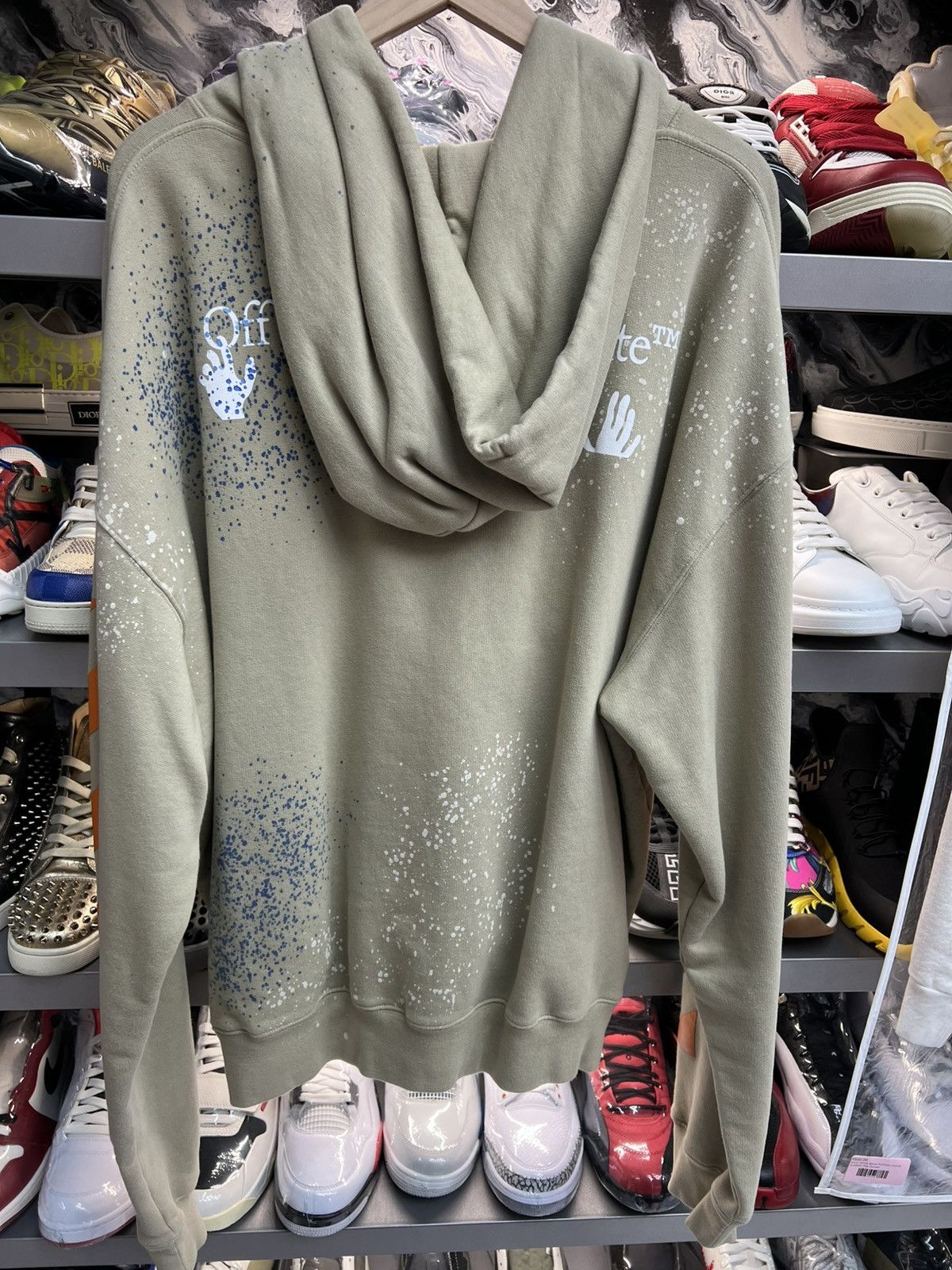 Off-White OffWhite Brown Paint Splatter Hoodie Size US XL / EU 56 / 4 - 2 Thumbnail