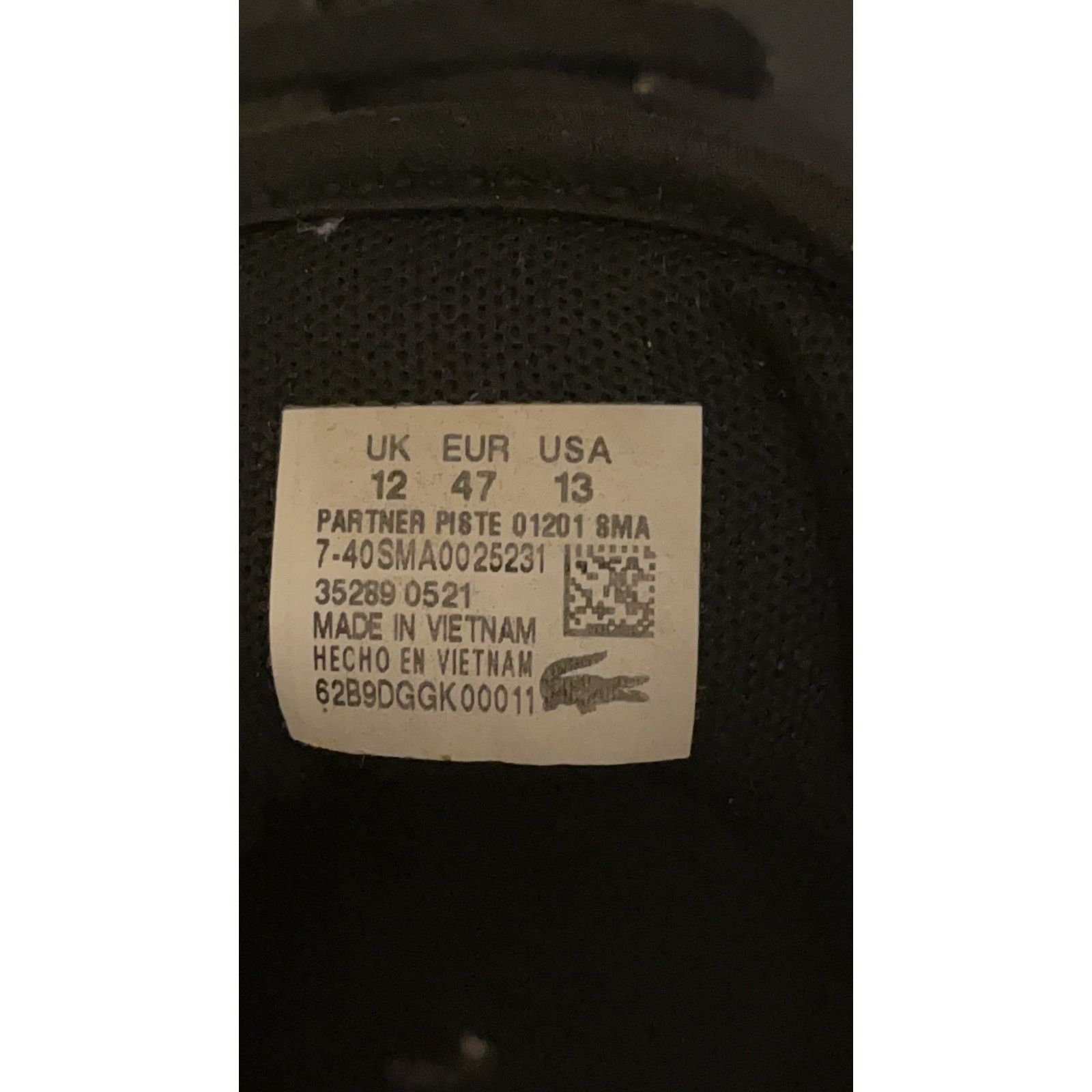 Lacoste Lacoste Partner PISTE 7-40 SMA0025231 Black Size 13 Size US 13 / EU 46 - 10 Thumbnail