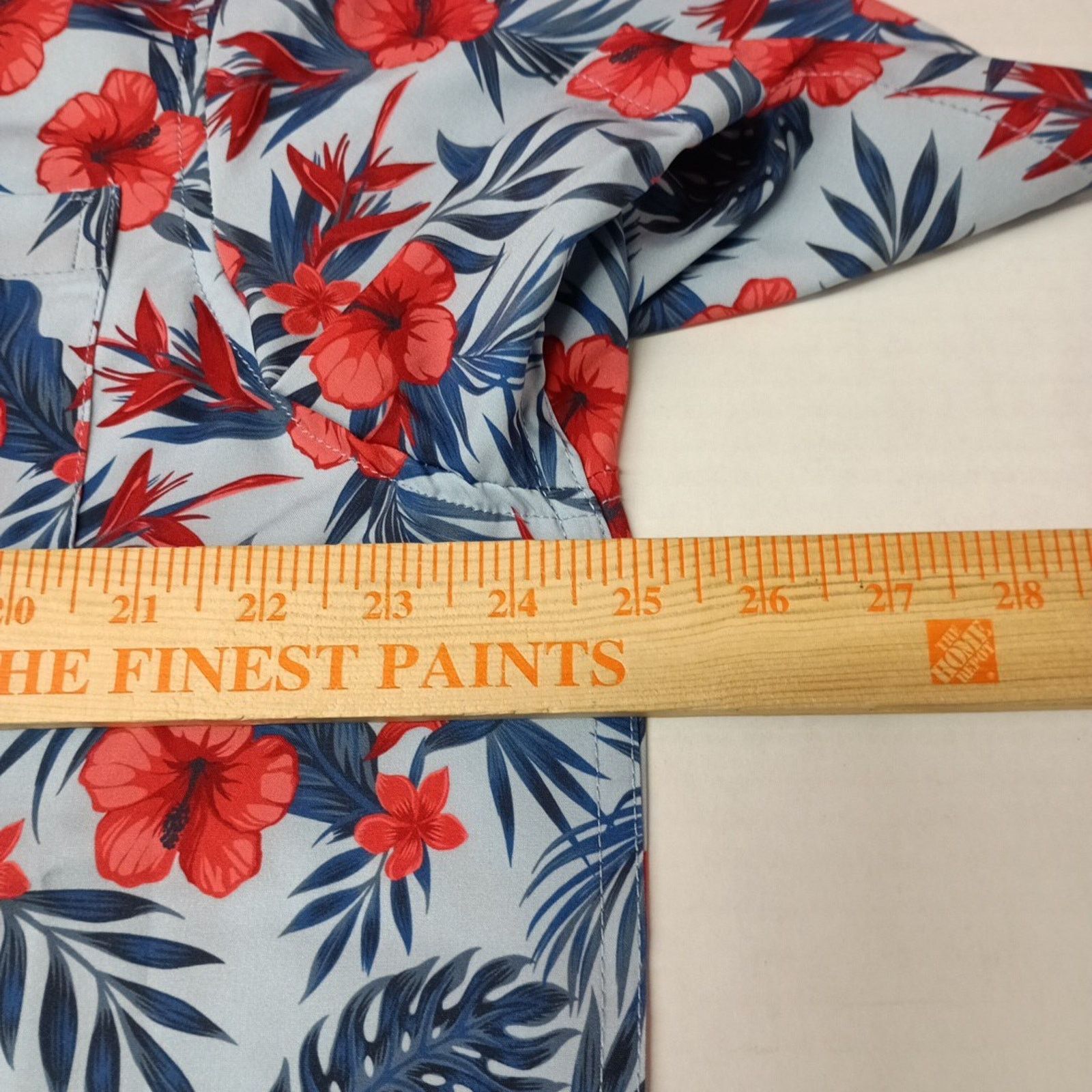 Chaps Chaps Everyday Performance Shirt Men's Size XL Blue Floral Size US XL / EU 56 / 4 - 5 Thumbnail