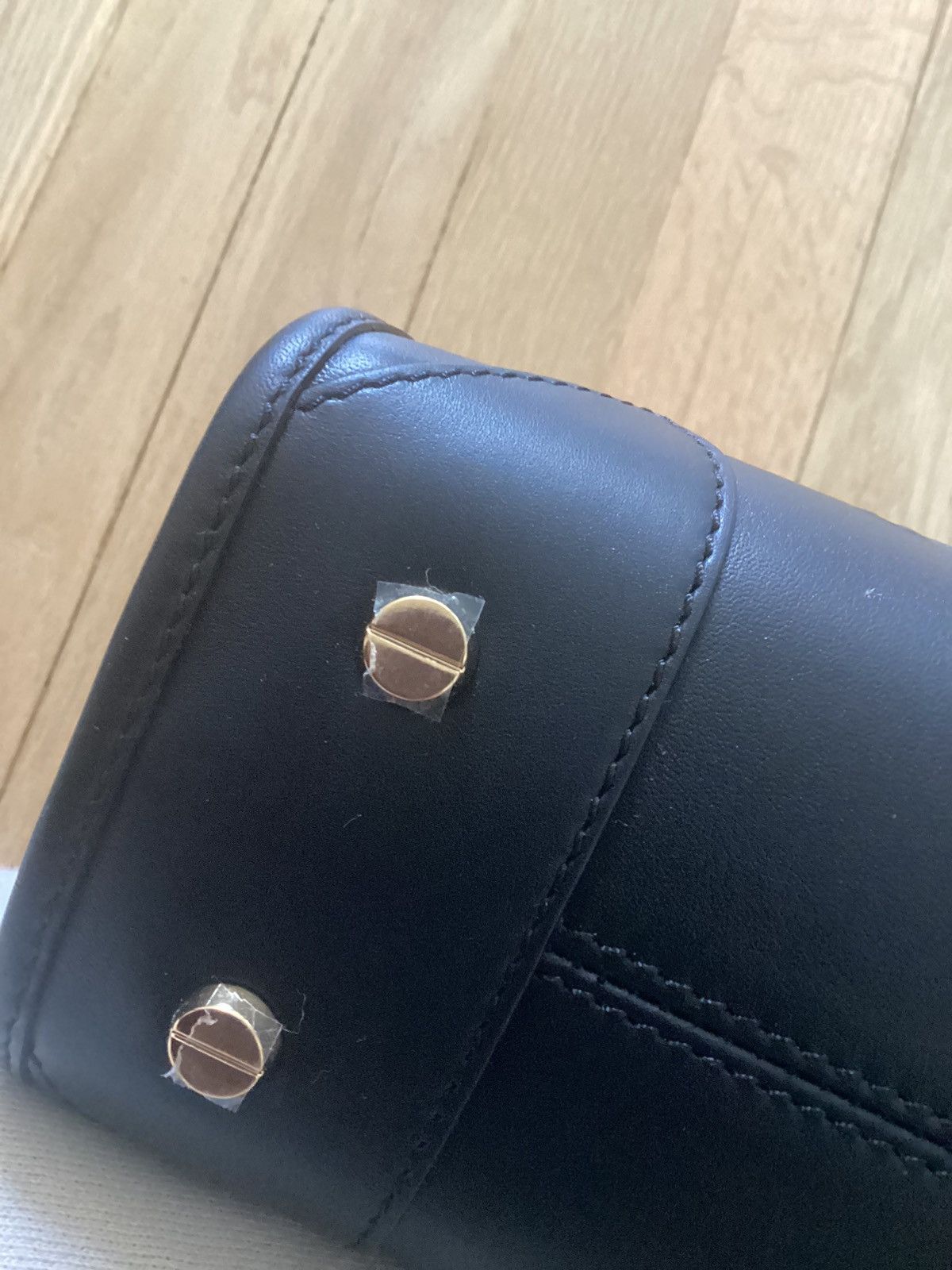 MCM NWT MCM Aren Mini Crossbody Black Leather Logo Embossed Bag Size ONE SIZE - 9 Thumbnail