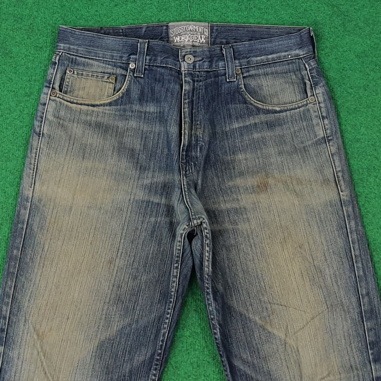 Stussy Vintage Stussy Authentic Workgear Custom Logo Jeans C265N5 Size US 34 / EU 50 - 6 Thumbnail