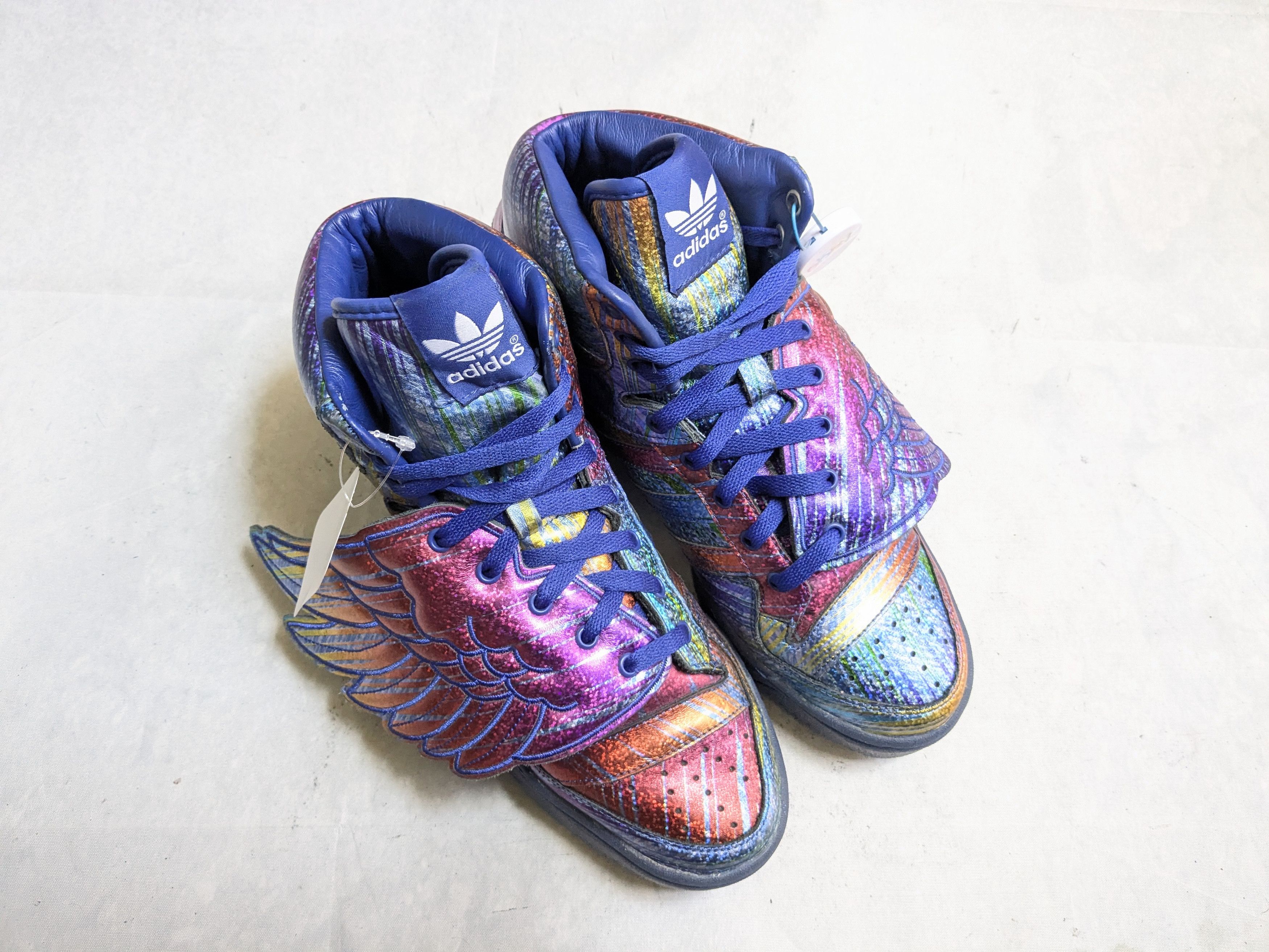 Jeremy Scott Adidas Jeremy Scott JS Wings Rainbow Foil Sneakers Q23650 Size US 10.5 / EU 43-44 - 5 Thumbnail