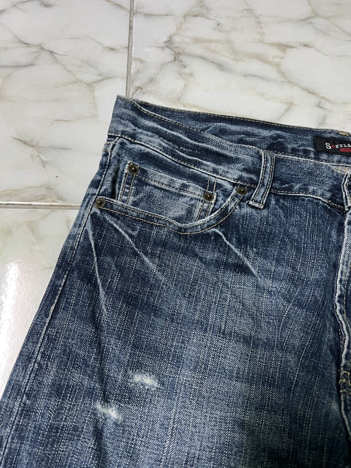 Beauty Beast × If Six Was Nine × Japanese Brand 💥Insane 90’s Style Japanese Sorridere Distress Washed Jean Size US 33 - 7 Thumbnail