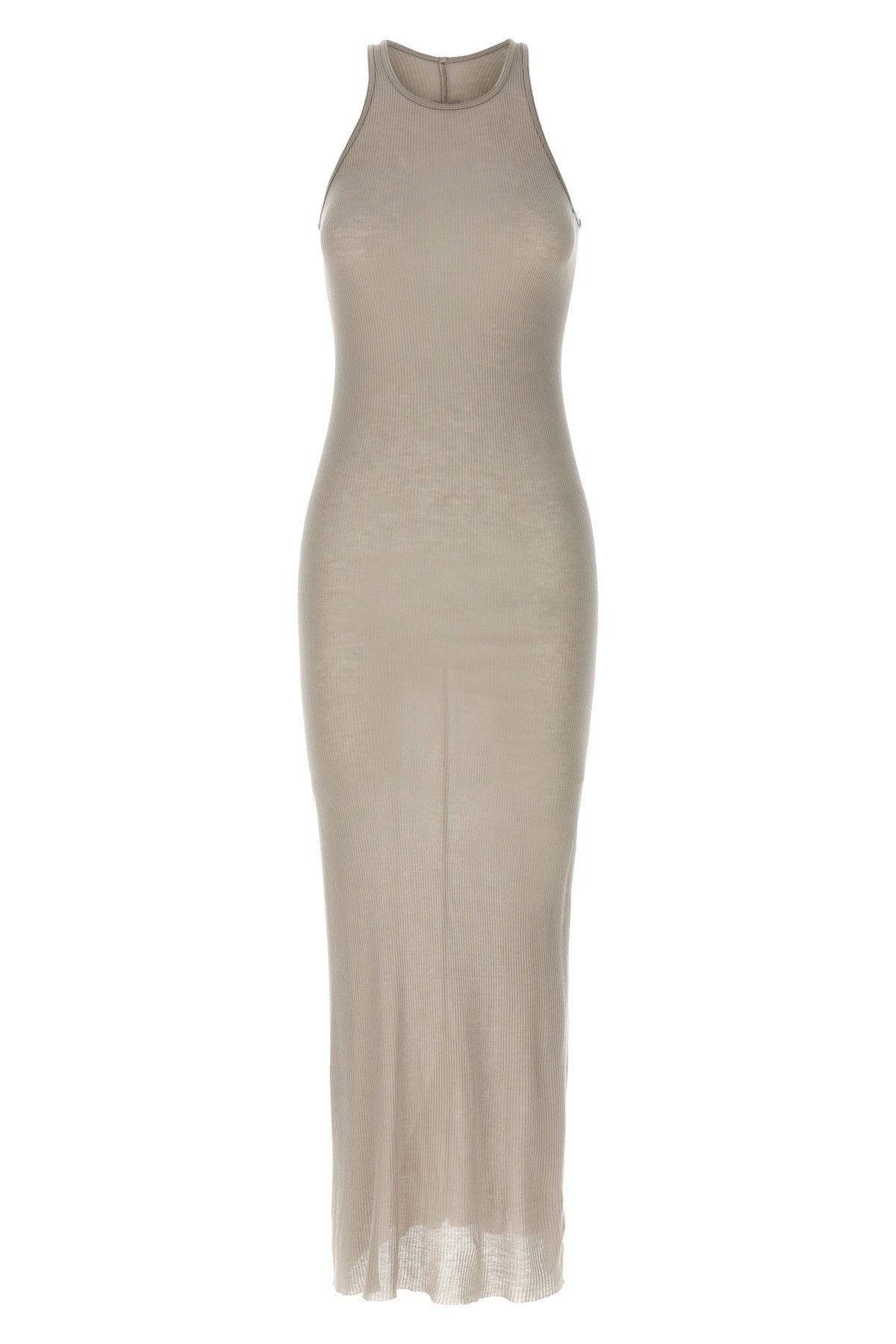 image of Rick Owens 'tank Dress' Midi Dress in Beige, Women's (Size XS)