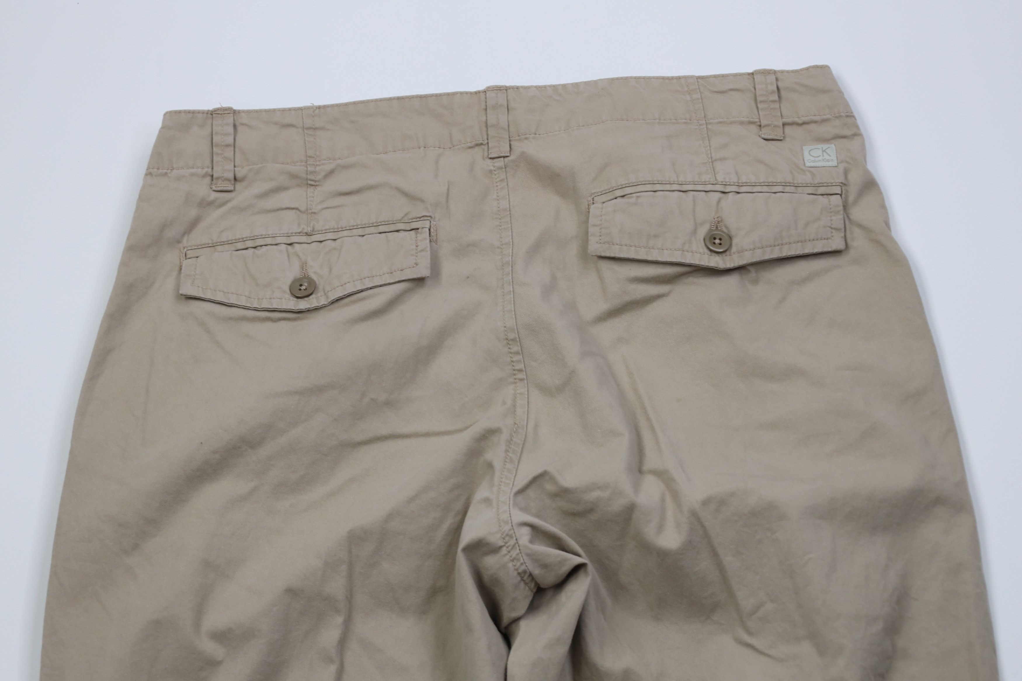 Calvin Klein Vintage 90s Y2K Calvin Klein Straight Leg Chino Pants Beige Size US 32 / EU 48 - 11 Thumbnail