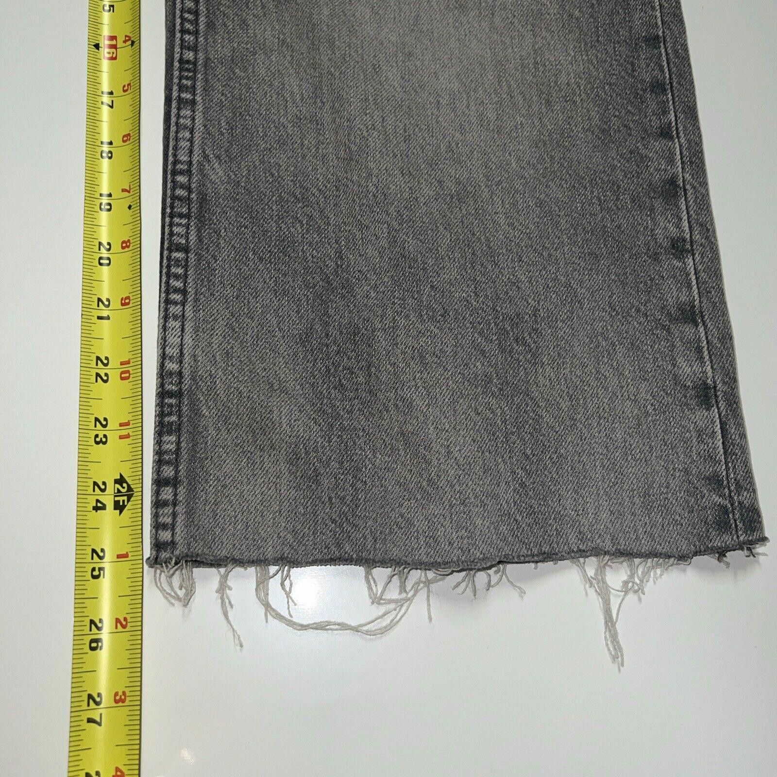 Zara Zara Jeans Women's Size 6 Denim Gray Cropped Frayed Edge Size 28" / US 6 / IT 42 - 4 Thumbnail