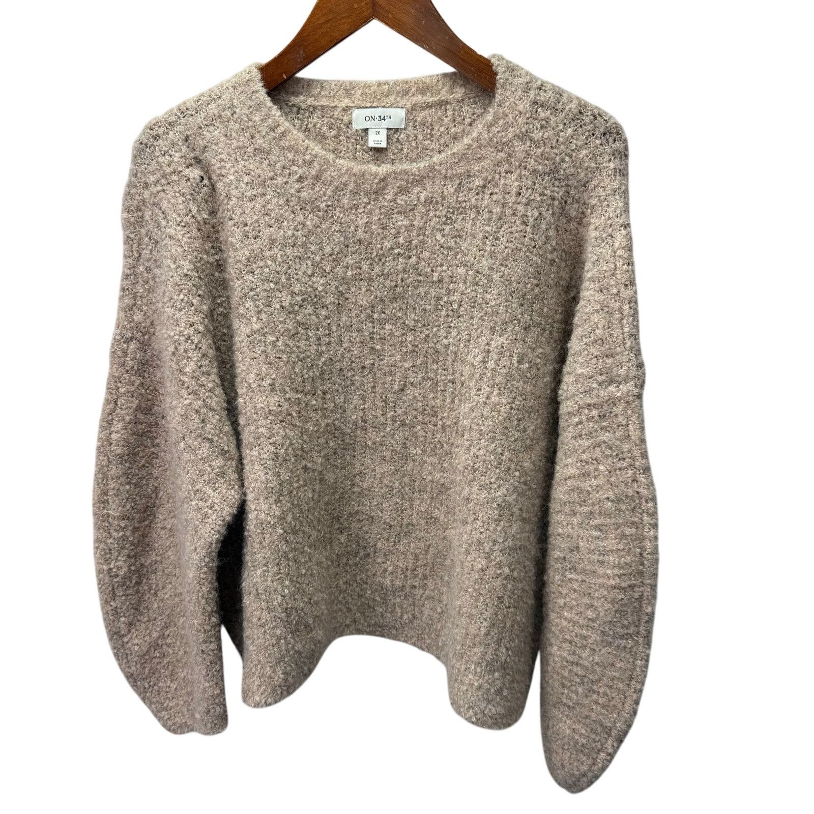 Macys Macy's On 34th Plus Sweater sz 2X Soft Stretch NEW #G712 Size XXL / US 16-18 / IT 52-54 - 1 Thumbnail