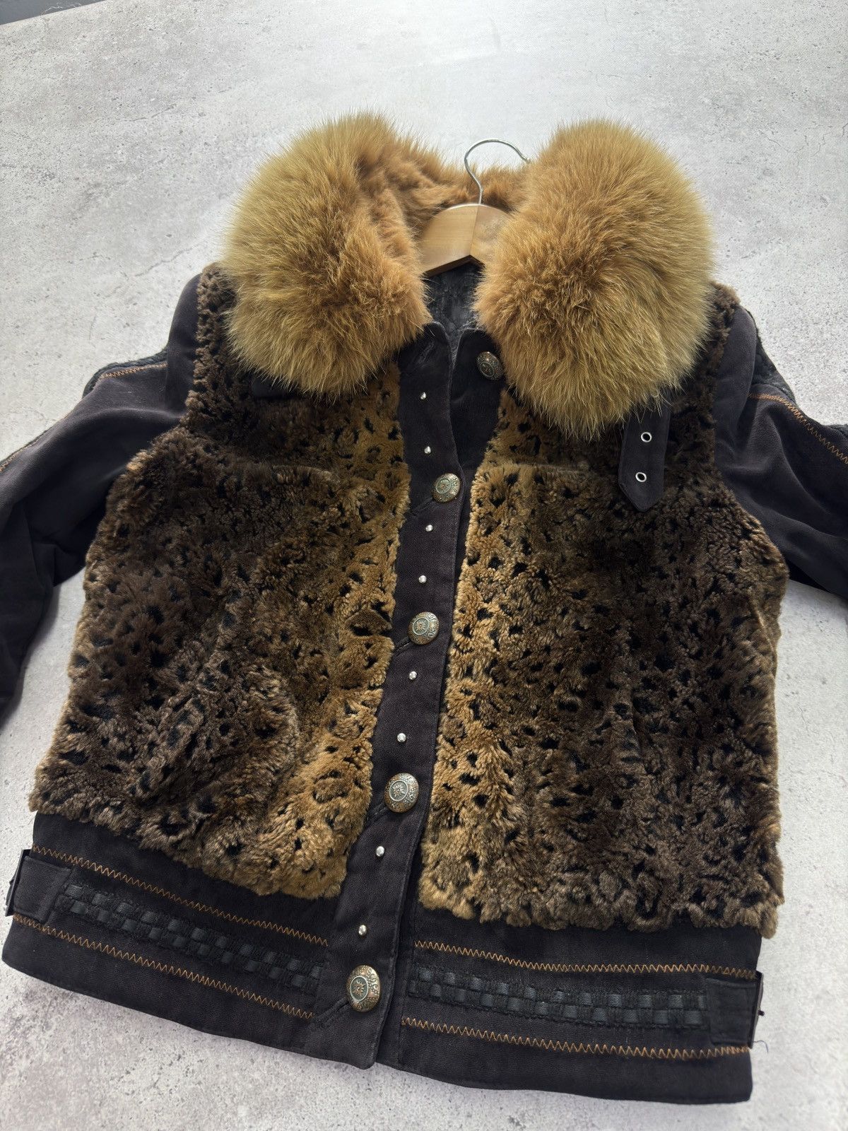 Junya Watanabe Vintage 90S Leopard Fur Jacket Size US S / EU 44-46 / 1 - 4 Thumbnail