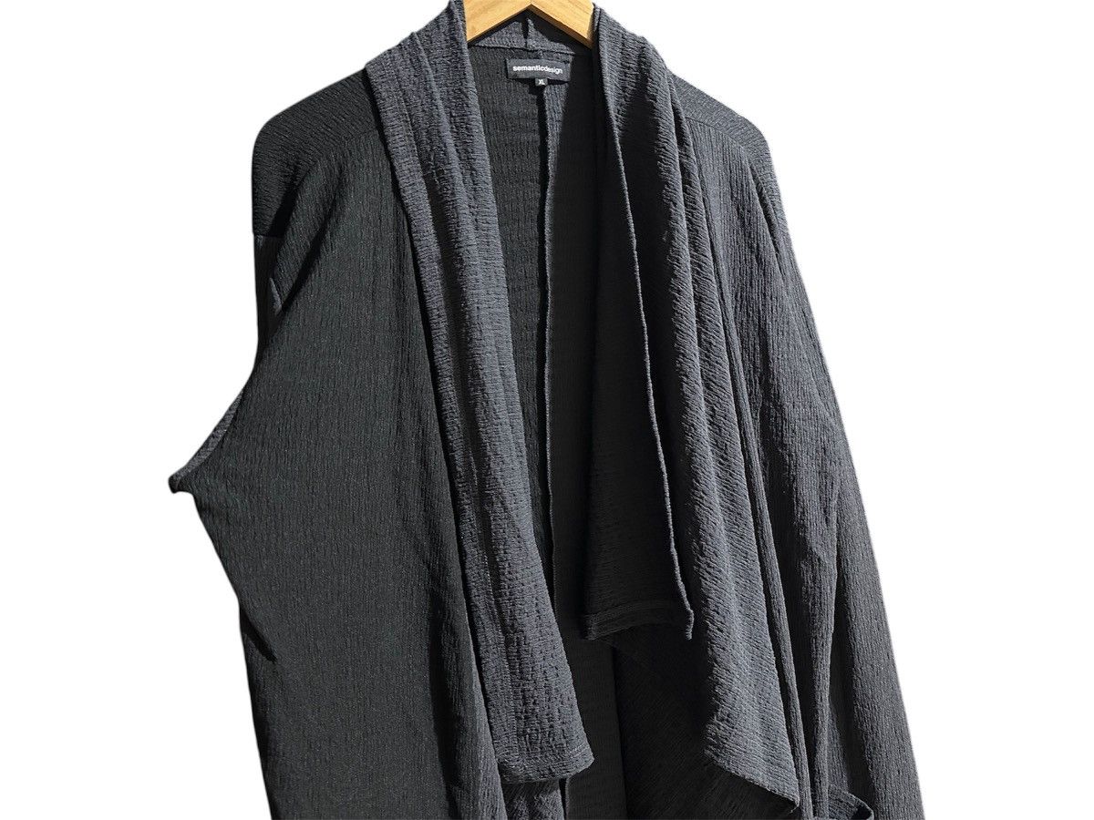 semanticdesign 🔥Sick Y2K Semantic Design Split Asymmetric Pleats Cardigan Size US XL / EU 56 / 4 - 10 Thumbnail