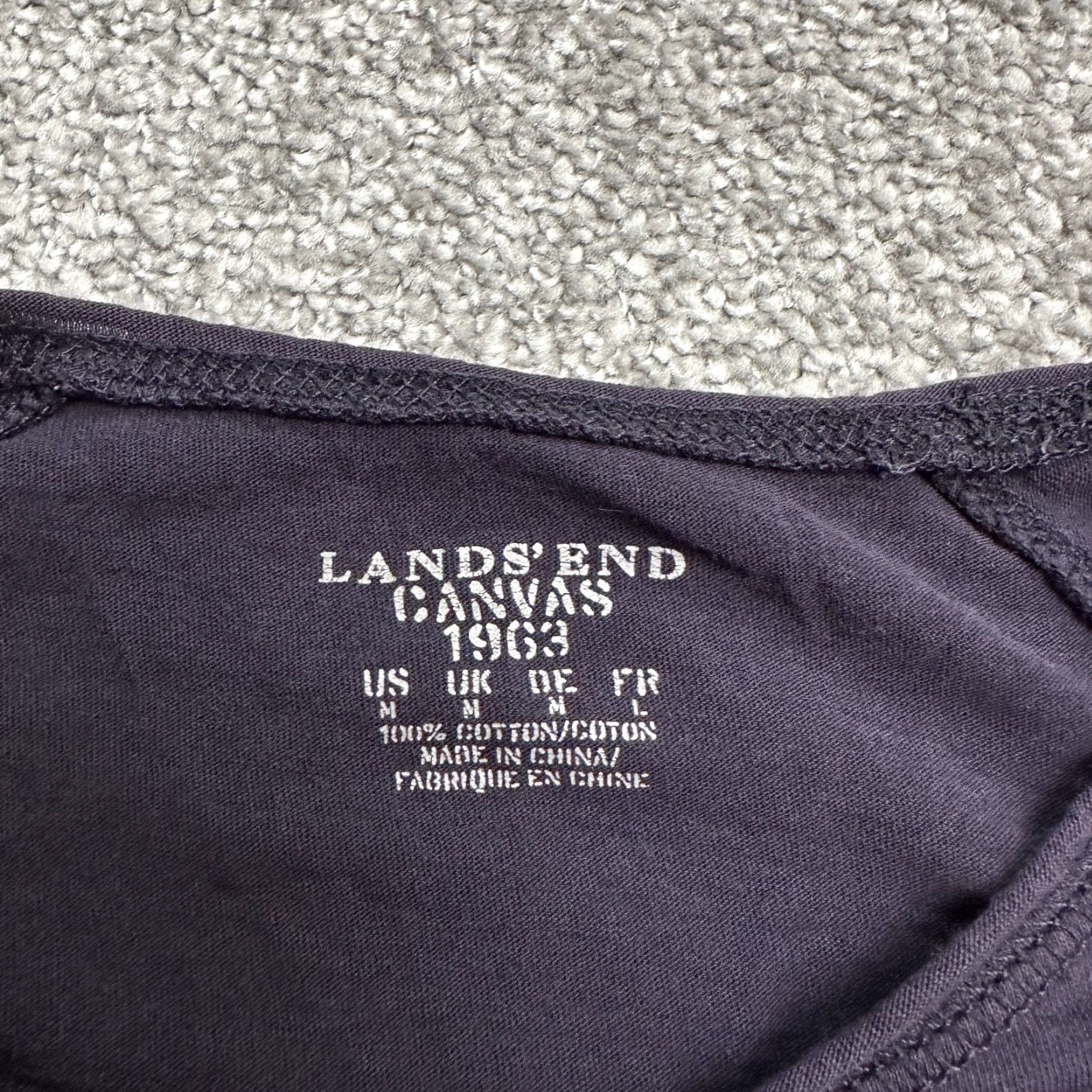 Lands' End VINTAGE Lands' End Canvas T-Shirt Womens Medium Blue Crew Neck Long Sleeve Casual Size M / US 6-8 / IT 42-44 - 6 Thumbnail