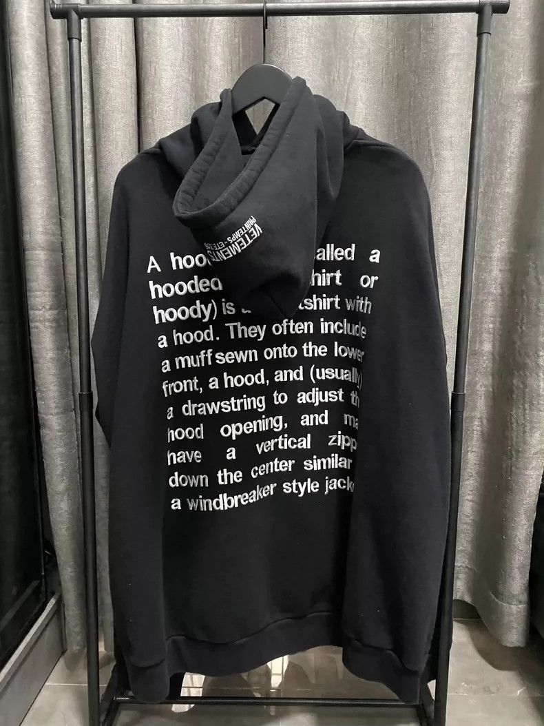 Vetements Vetements Definition instruction sweater Size US S / EU 44-46 / 1 - 1 Thumbnail