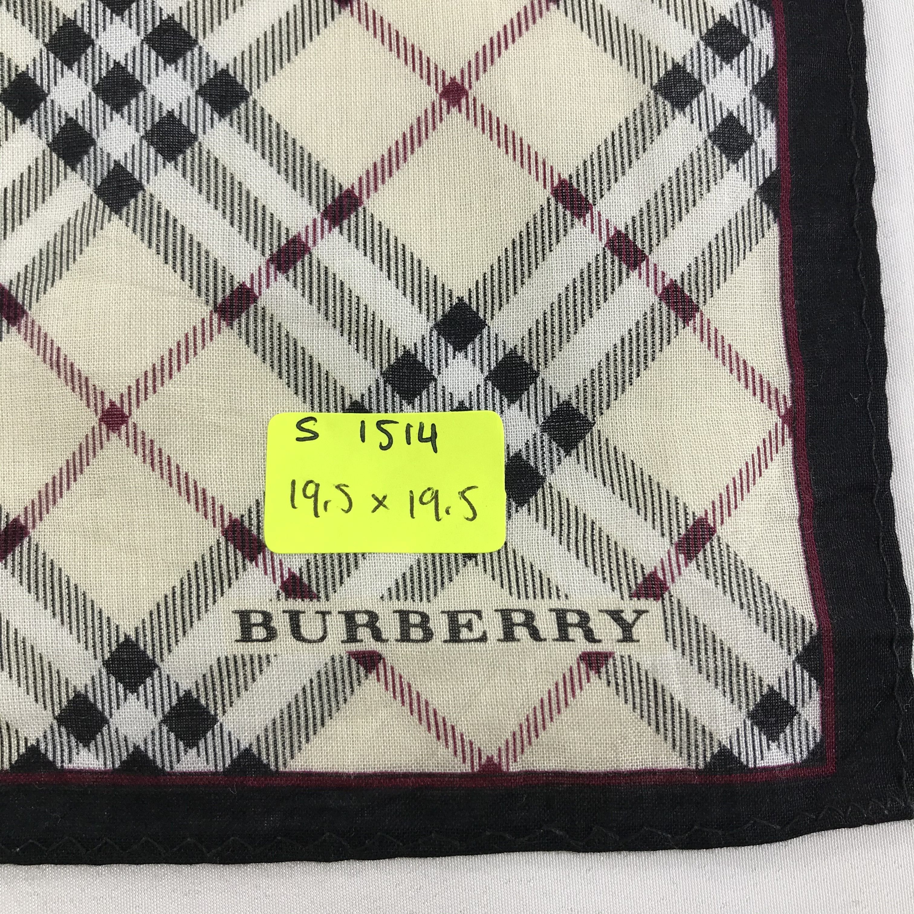 Burberry × Vintage Burberry Bandana / Handkerchief / Neckerchief - S1514 Size ONE SIZE - 5 Thumbnail
