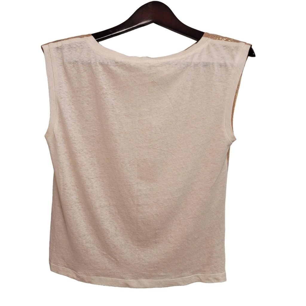 Maje Maje Metallic Gold Blouse Size M / US 6-8 / IT 42-44 - 2 Thumbnail