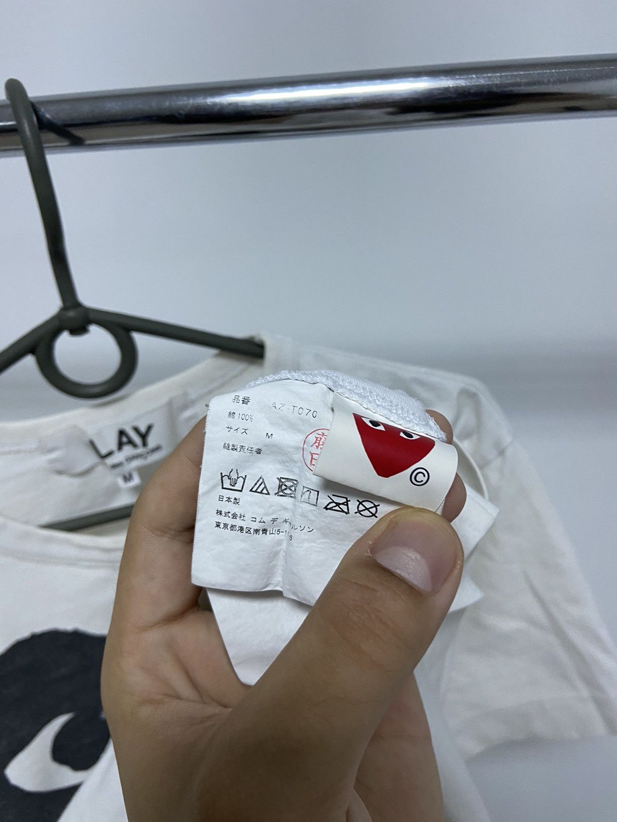 Comme des Garcons PLAY Play Come Des Garcons Vintage T Shirt Big Logo Size US M / EU 48-50 / 2 - 7 Thumbnail