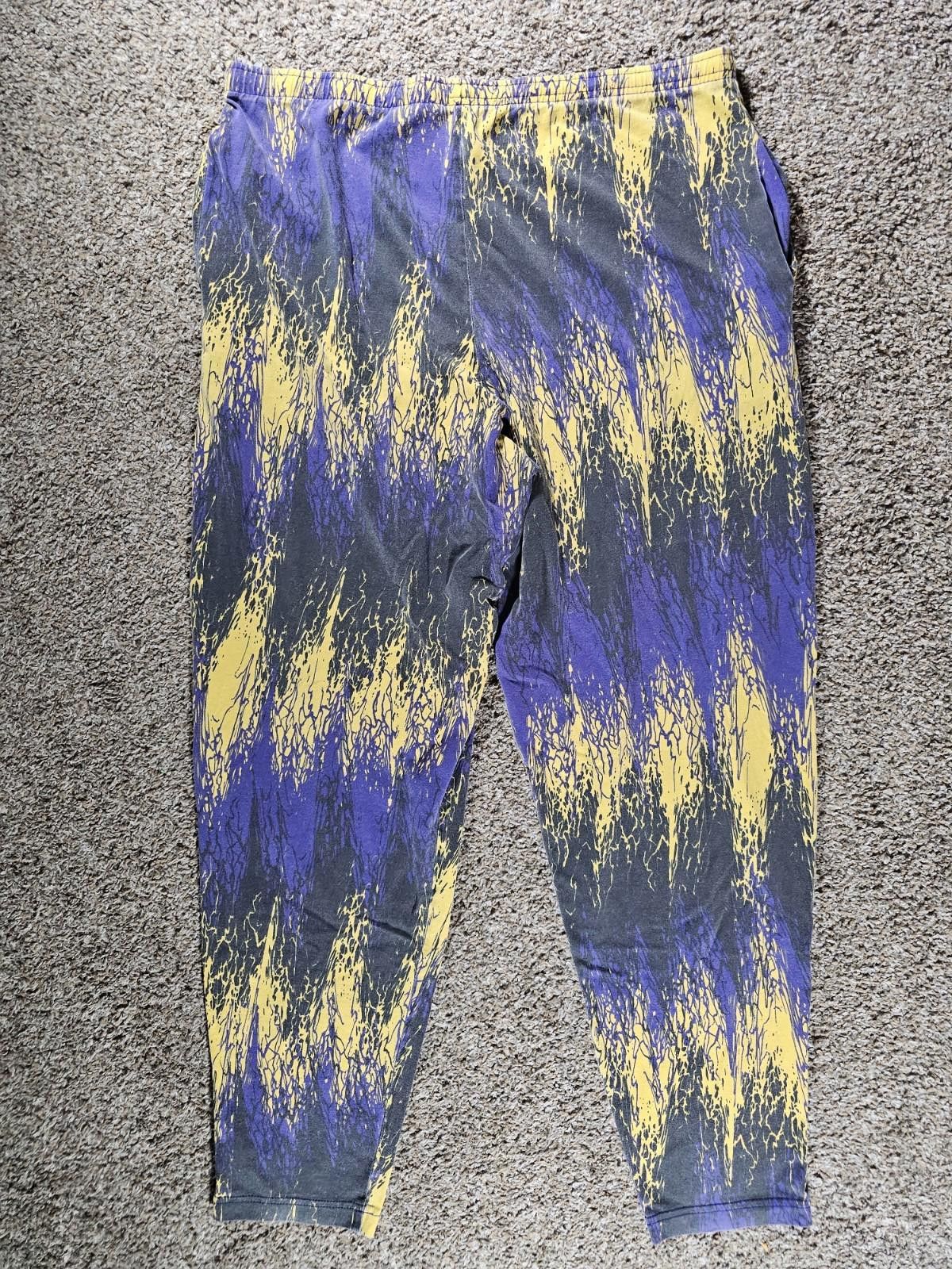 Nixon NIXZ Purple black yellow Lakers Colors lounge pants Large Size US 34 / EU 50 - 6 Thumbnail