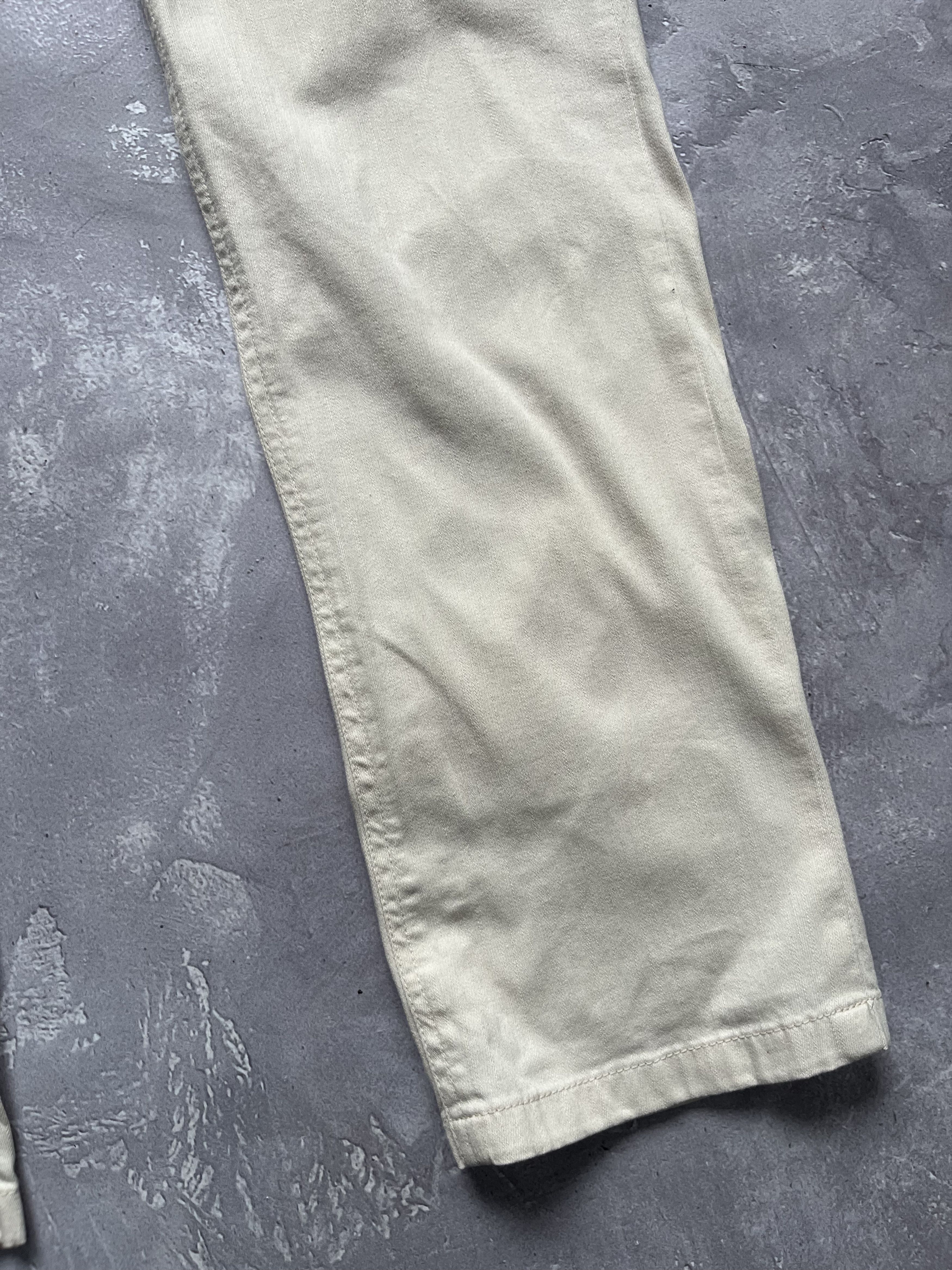 Gucci Gucci Era Tom Ford With Snap Buckle Logo Beige Pants Size 29" - 5 Thumbnail