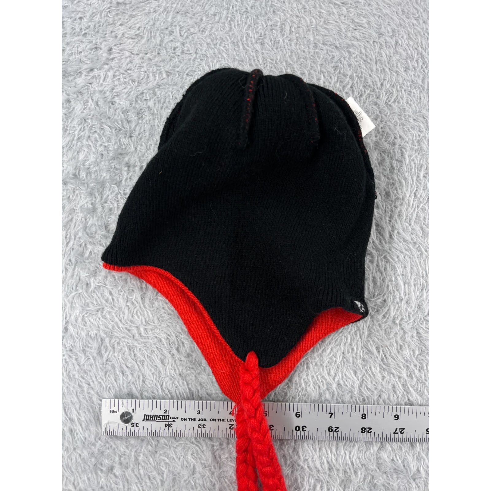 Logo 7 Ignite Beanie Hat Adult One Size Red Logo Acrylic Ear Flaps Pom Adjustable Unisex Outdoors Winter Ski 90s Theme Mens Womens Size ONE SIZE - 7 Thumbnail