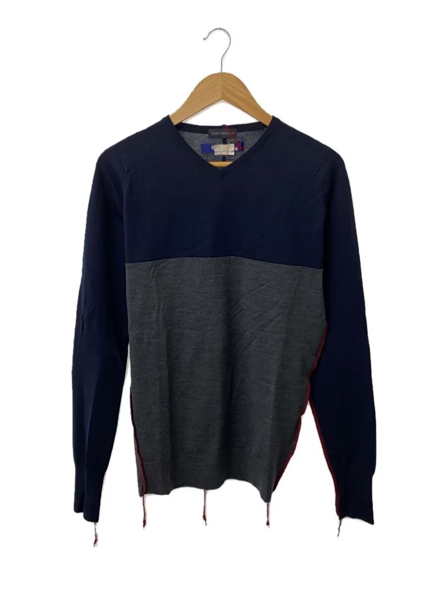 Junya Watanabe John Smedley Collab Elbow Patch Wool Knit V Neck Sweater Size US S / EU 44-46 / 1 - 2 Thumbnail