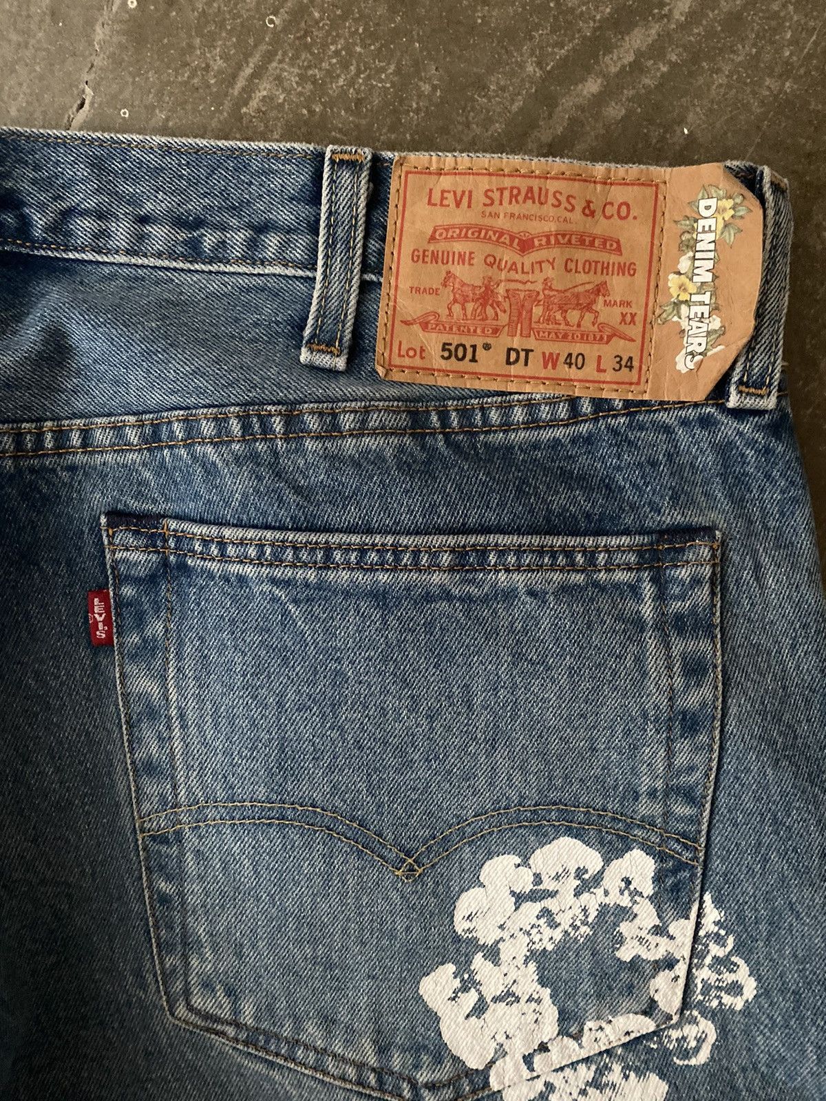 DENIM TEARS × Levi's Denim Tears x Levis 501 Jeans Saint Michael CPFM Readymade Size US 40 / EU 56 - 6 Thumbnail