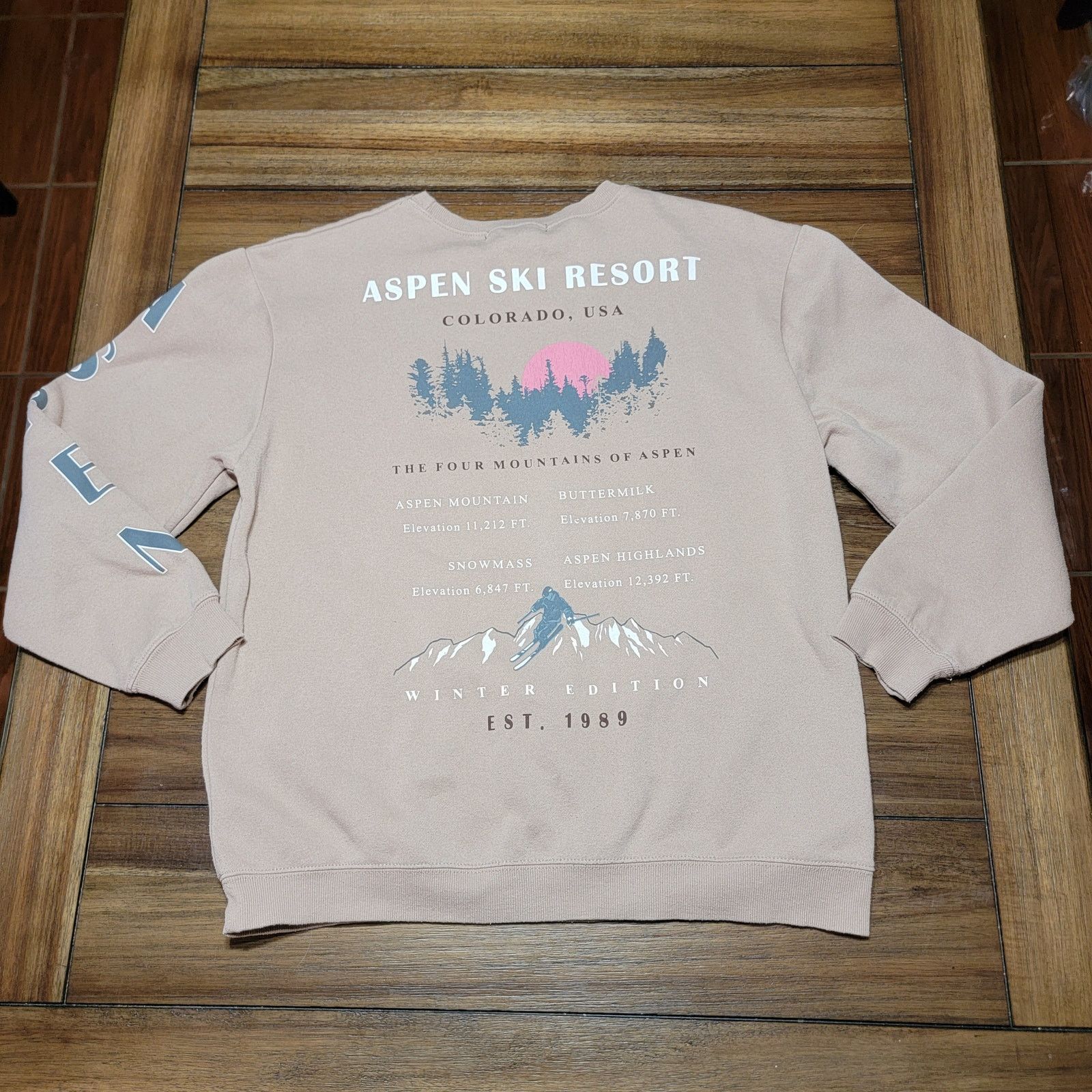 Other Social Scene LS Sweatshirt "Aspen Ski Resort" - Size Medium Size M / US 6-8 / IT 42-44 - 4 Thumbnail