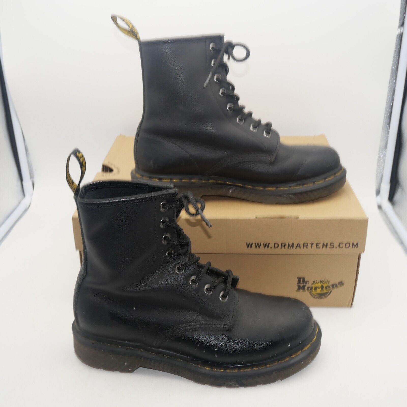 Dr. Martens Dr. Martens Jadon Leather Boots Boot Black Smooth Distressed Size US 7 / IT 37 - 2 Thumbnail