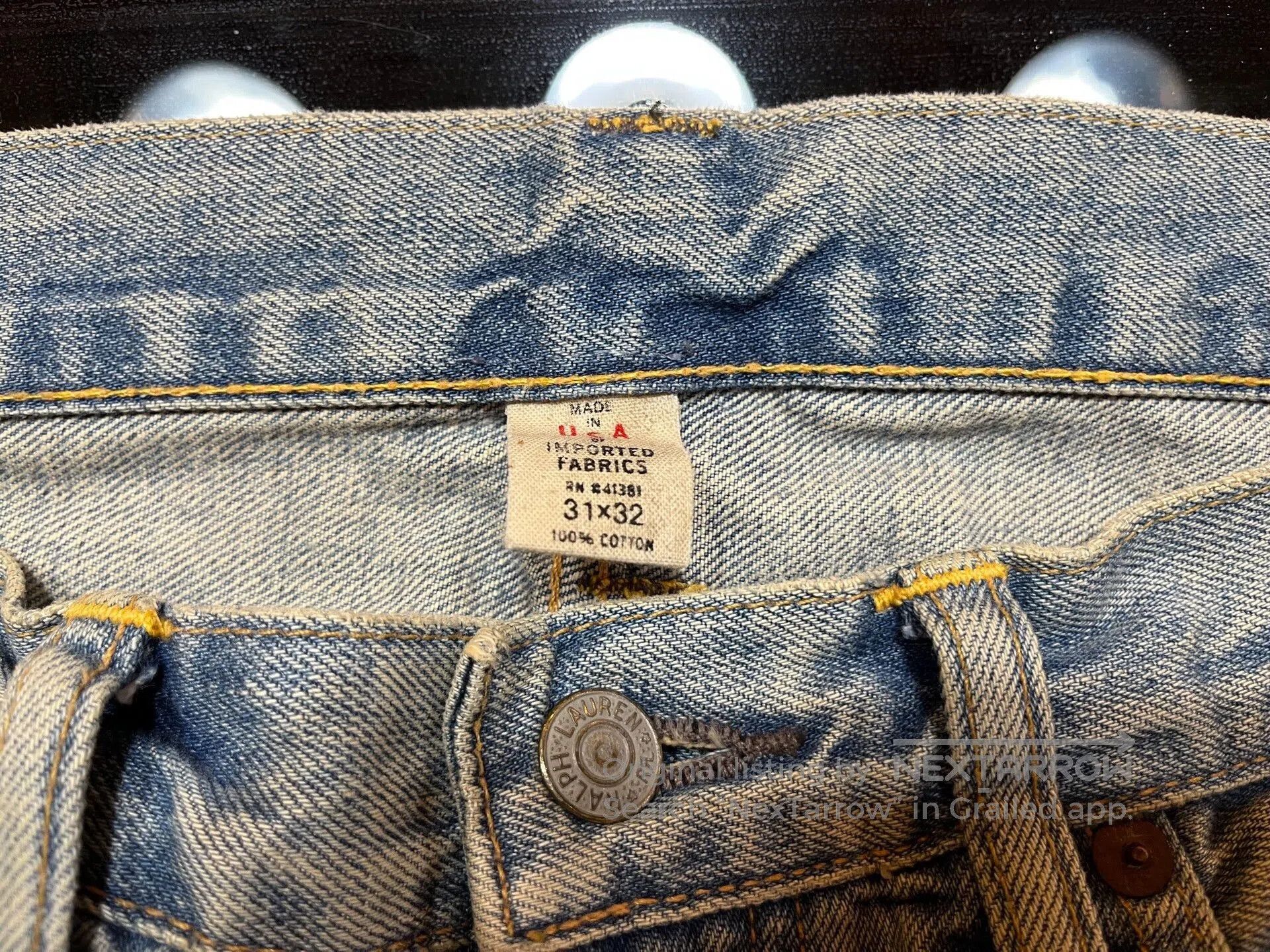 RRL Ralph Lauren vintage rrl denim pants by ralph lauren. Size US 31 - 3 Thumbnail