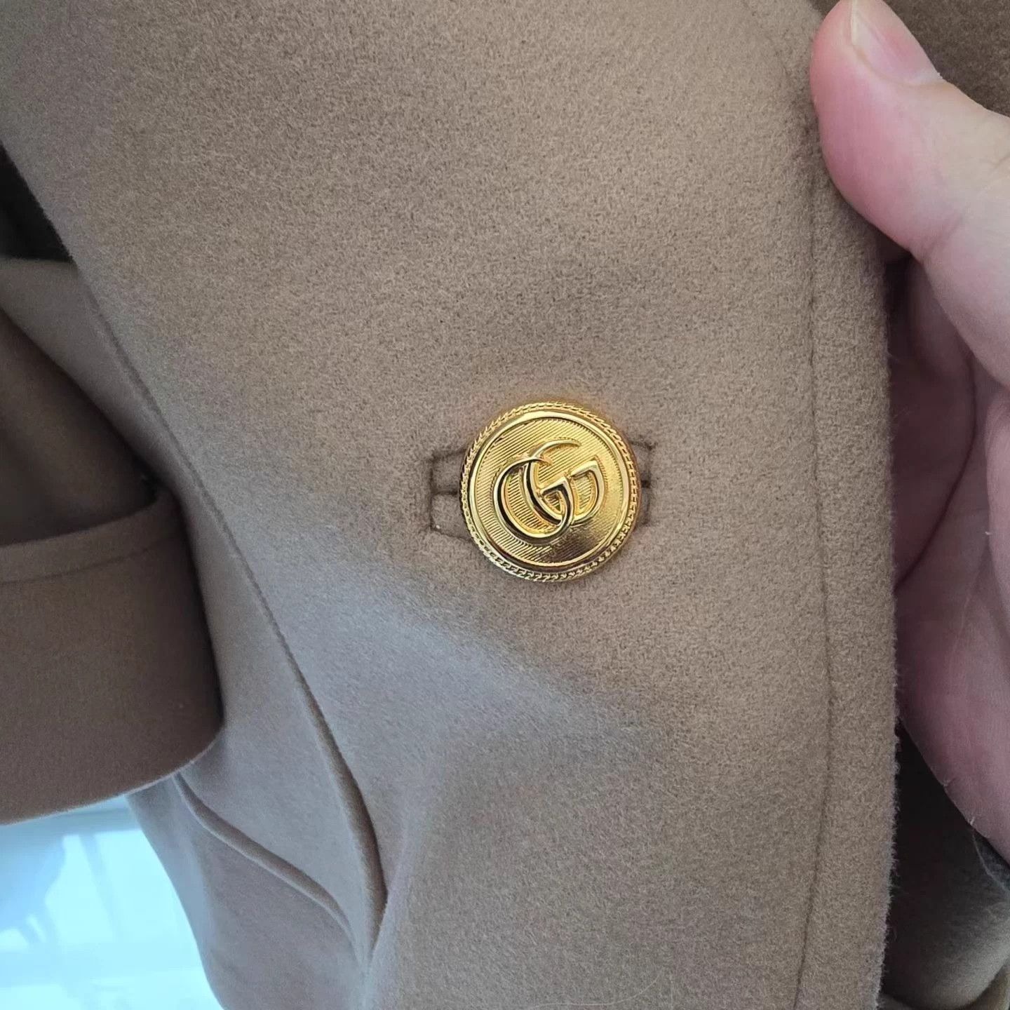 Gucci Gucci Gold Button Wool Logo Jacket MINT 42 Size M / US 6-8 / IT 42-44 - 5 Thumbnail