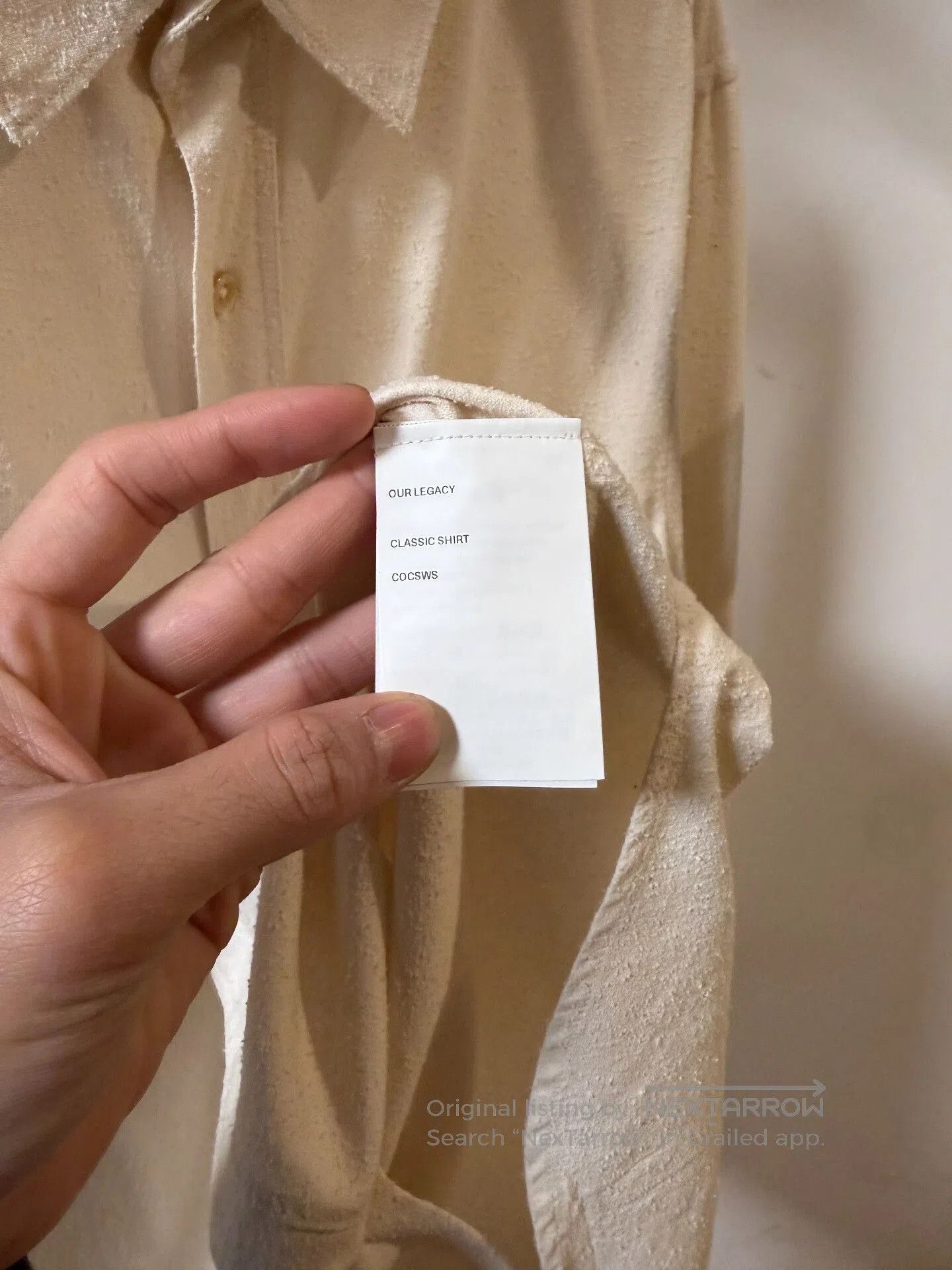 Vintage Legacy Terry Cloth White Shirt Size 50. Size US M / EU 48-50 / 2 - 6 Thumbnail