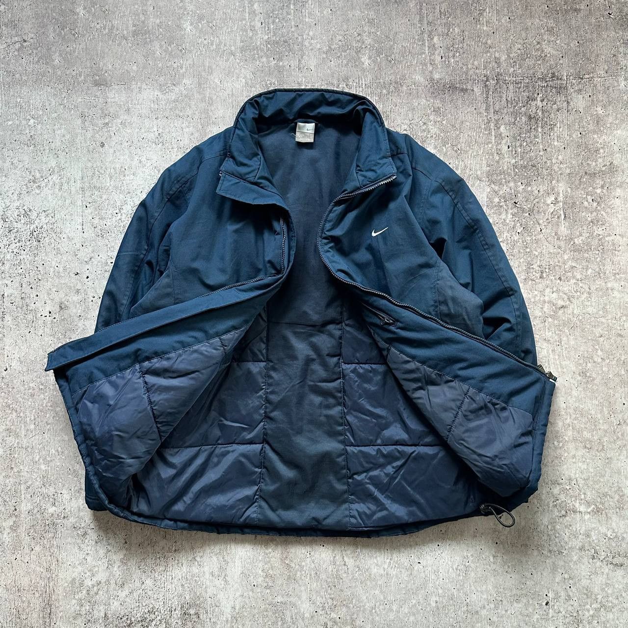 Nike × Vintage Nike y2k Vintage Big Embroidered Swoosh Logo Nylon Jacket Size US L / EU 52-54 / 3 - 6 Thumbnail
