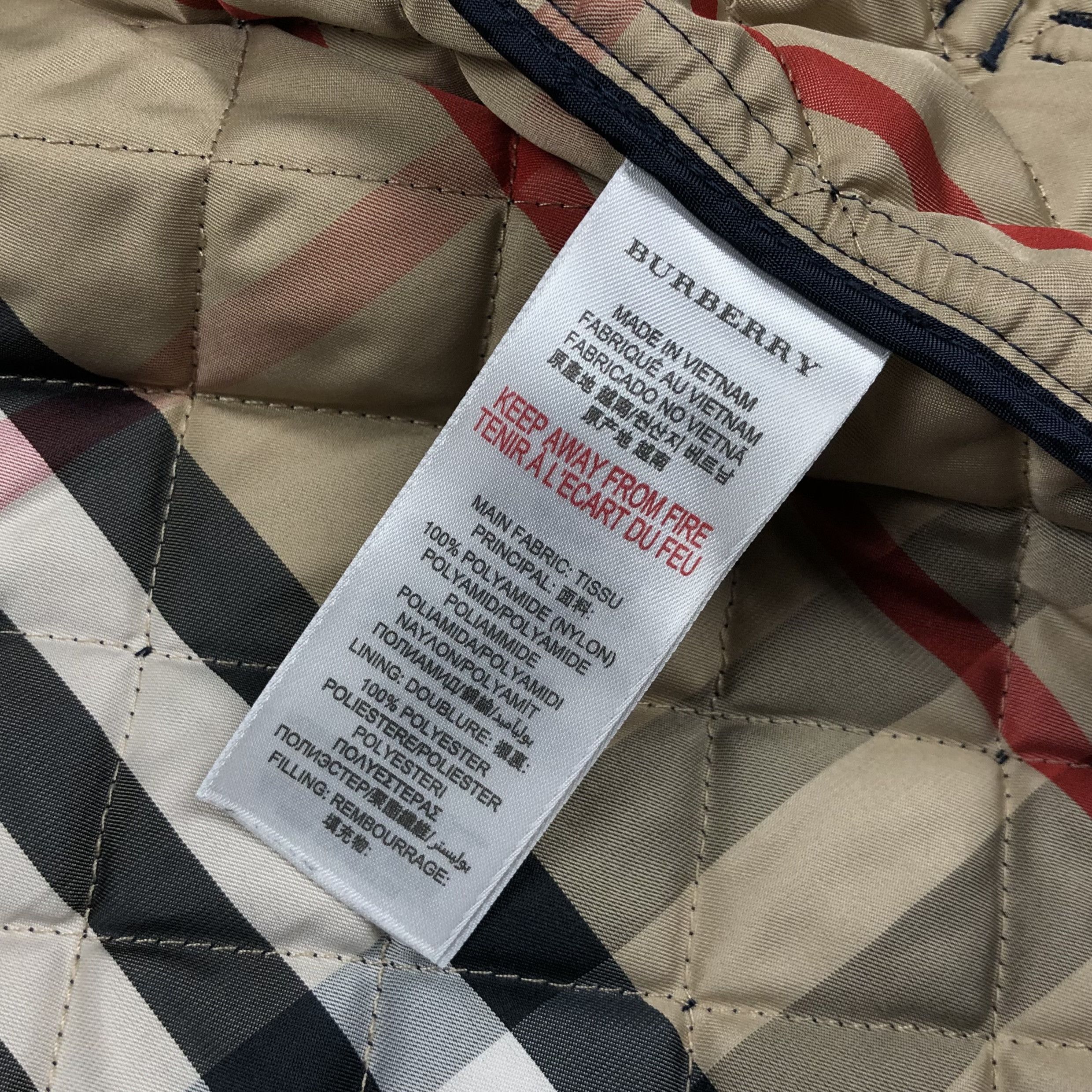 Burberry Burberry London Nova Check Quilted Liner Kids Jacket Size US XXS / EU 40 - 22 Thumbnail