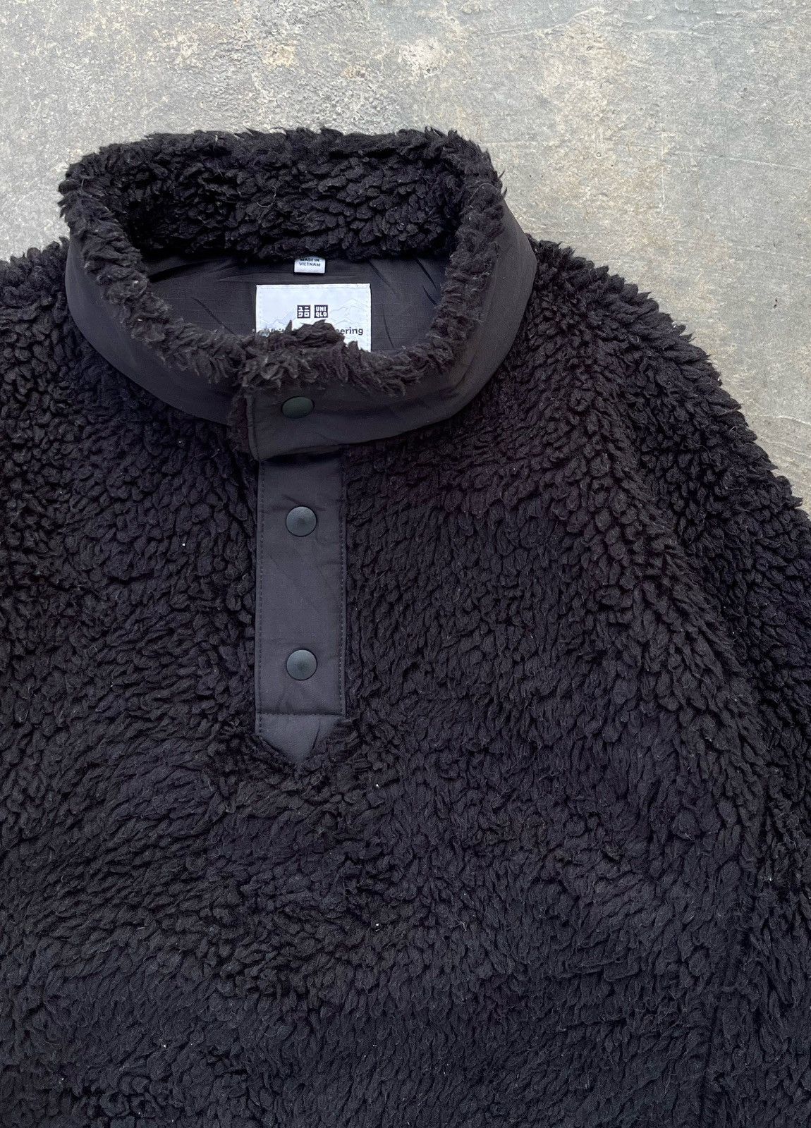 White Mountaineering 🔥 White Mountaineering x Uniqlo Fleece Oversized Pullover Size US S / EU 44-46 / 1 - 6 Thumbnail