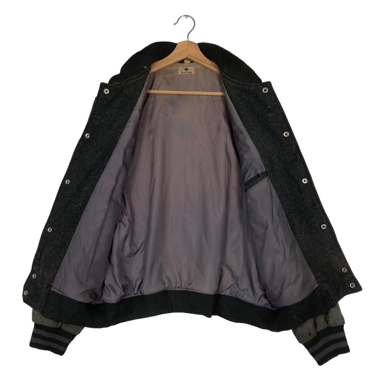 Japanese Brand Vtg Bomber Varsity Jacket Ten Carat Japan Made Issey Miyake Size US L / EU 52-54 / 3 - 10 Thumbnail
