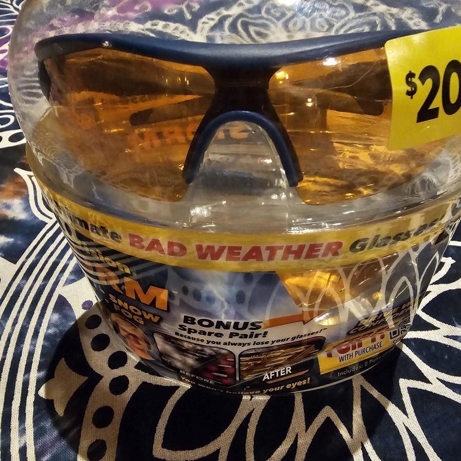 Designer Men's Yellow Sunglass made for bad weather Size ONE SIZE - 4 Thumbnail