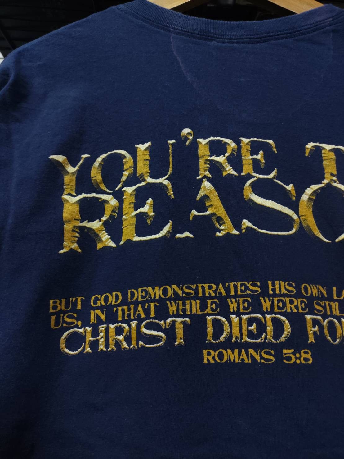 Vintage Vtg 00's Jesus Died For A Reason T-Shirt Size US XXL / EU 58 / 5 - 9 Thumbnail