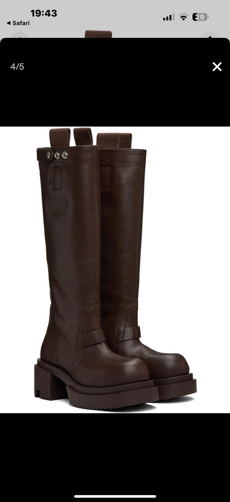 Rick Owens Rick owens ss25 Pull on Bogun boots Size US 7 / IT 37 - 1 Thumbnail