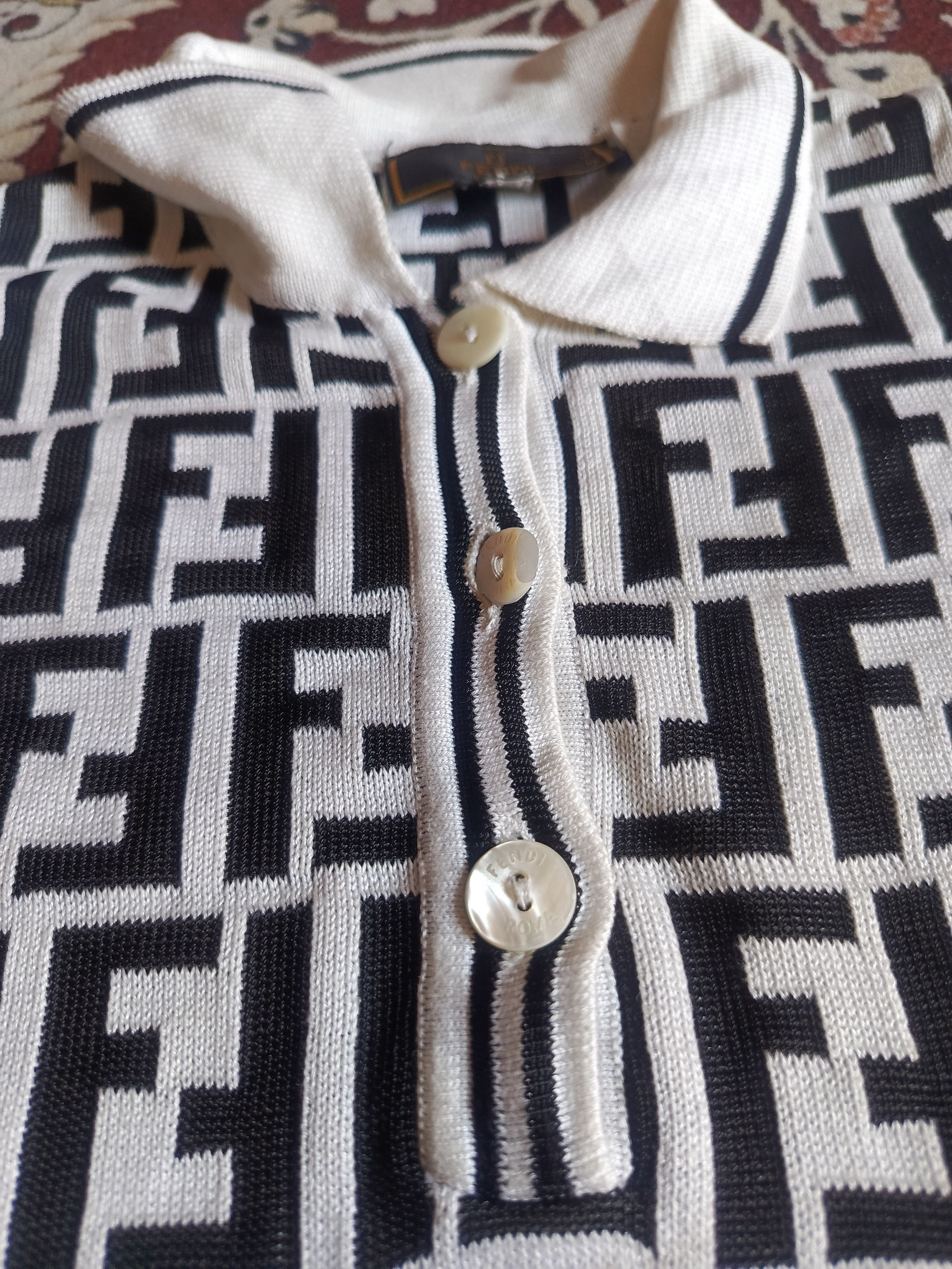 Fendi FENDI Vintage Zucca Monogram Knit Size S / US 4 / IT 40 - 10 Thumbnail