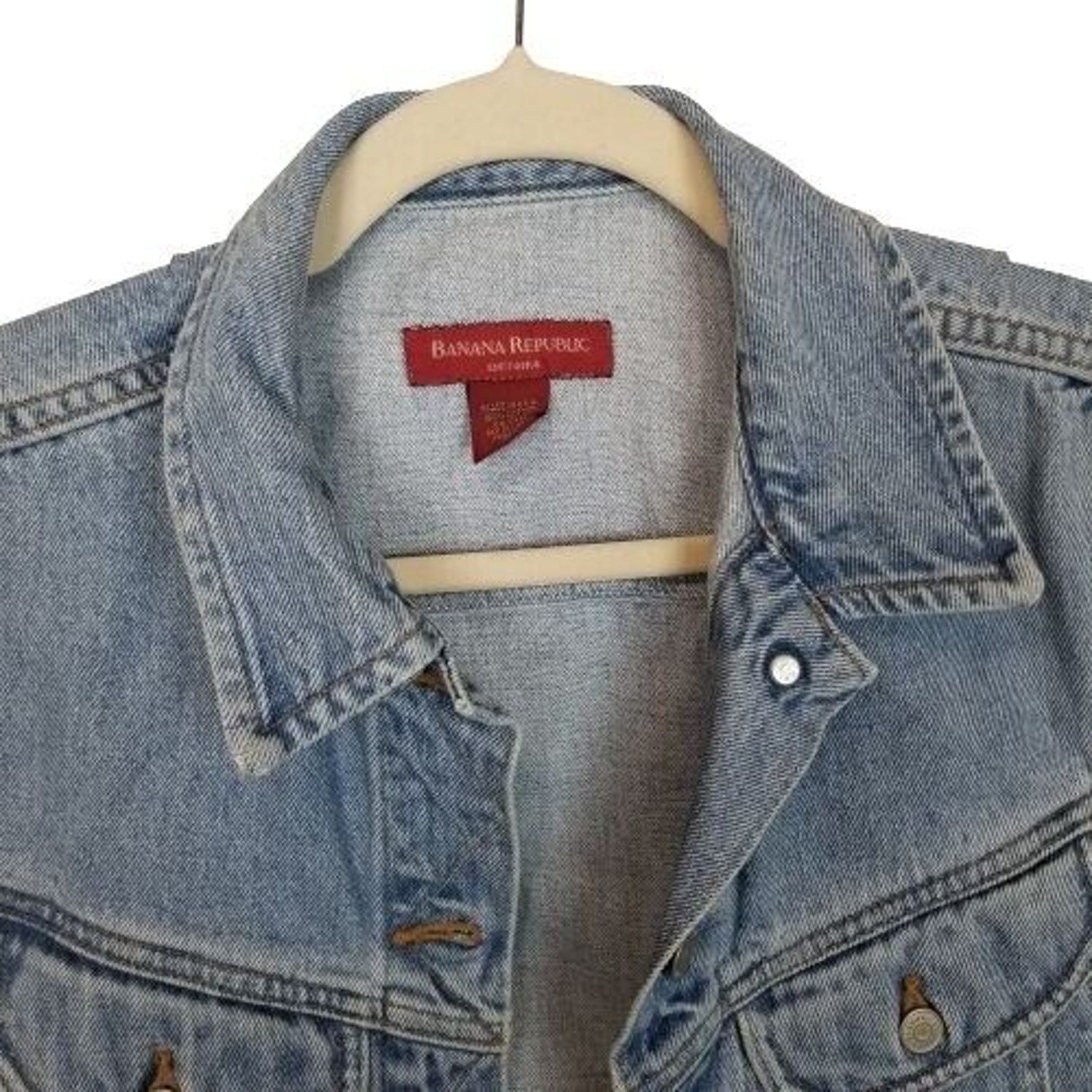 Banana Republic Banana Republic Womens Cropped Denim Vest Size M Western Size M / US 6-8 / IT 42-44 - 2 Thumbnail